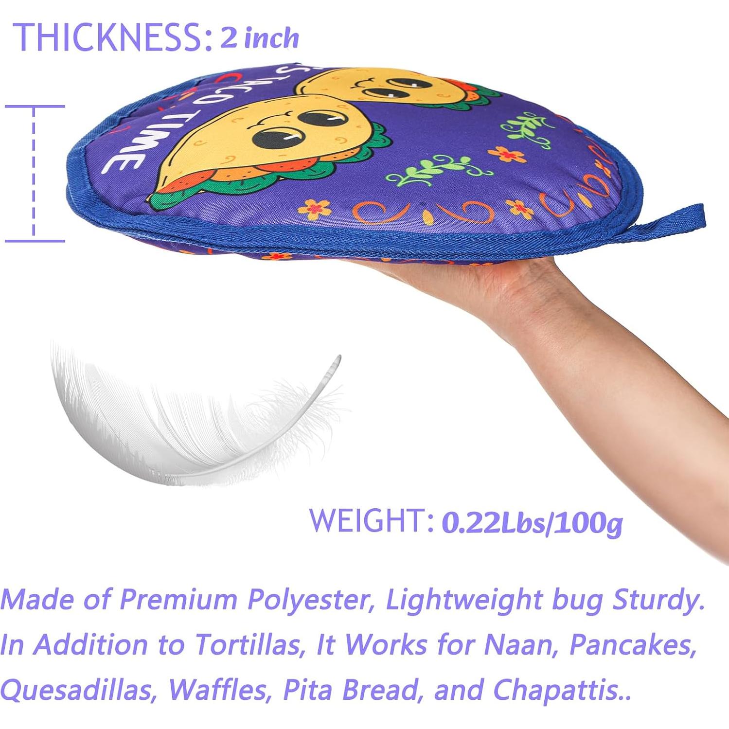 Youeon 3 Calentadores de Tortillas 30.48cm Aislados Microondas