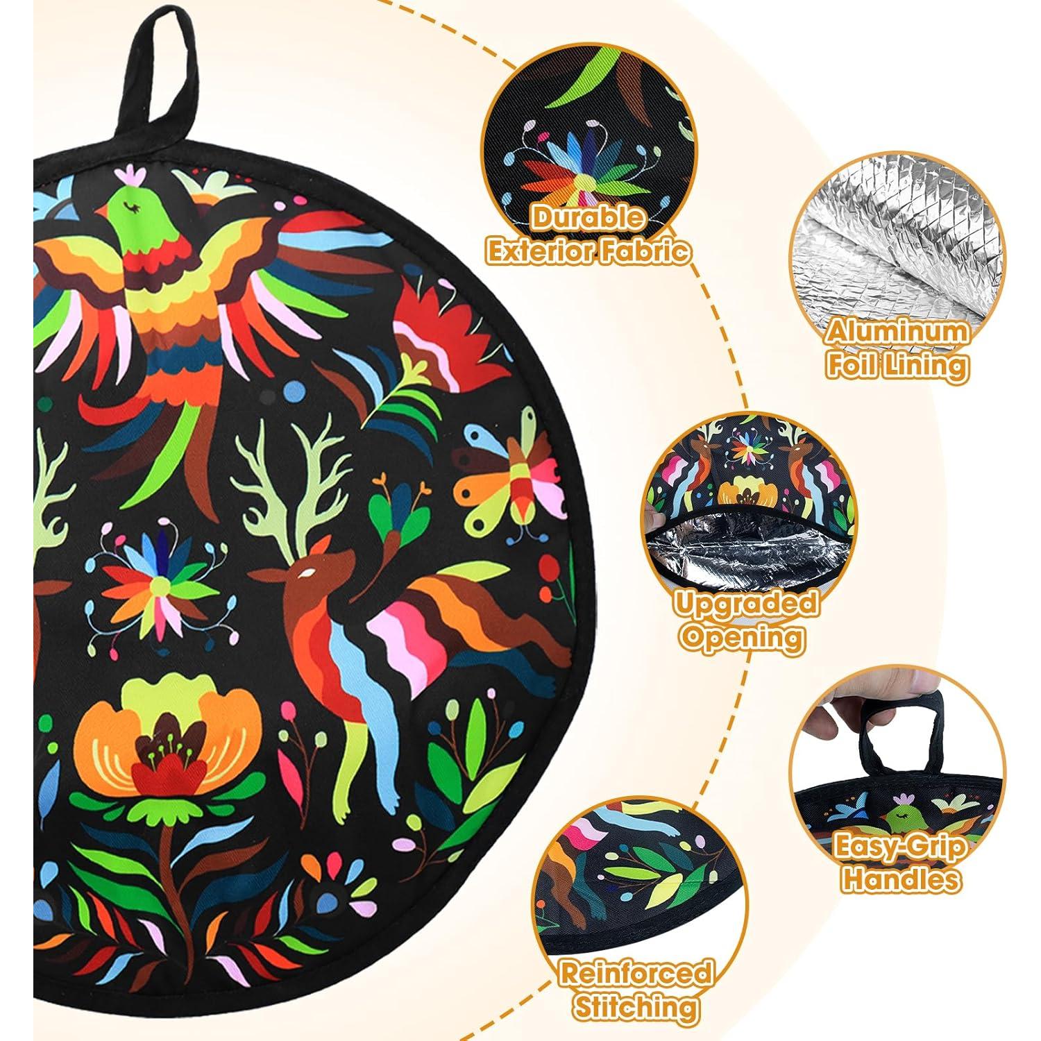 Calentador de Tortillas 30 cm AKAYOK Bolsa Aislada Negro