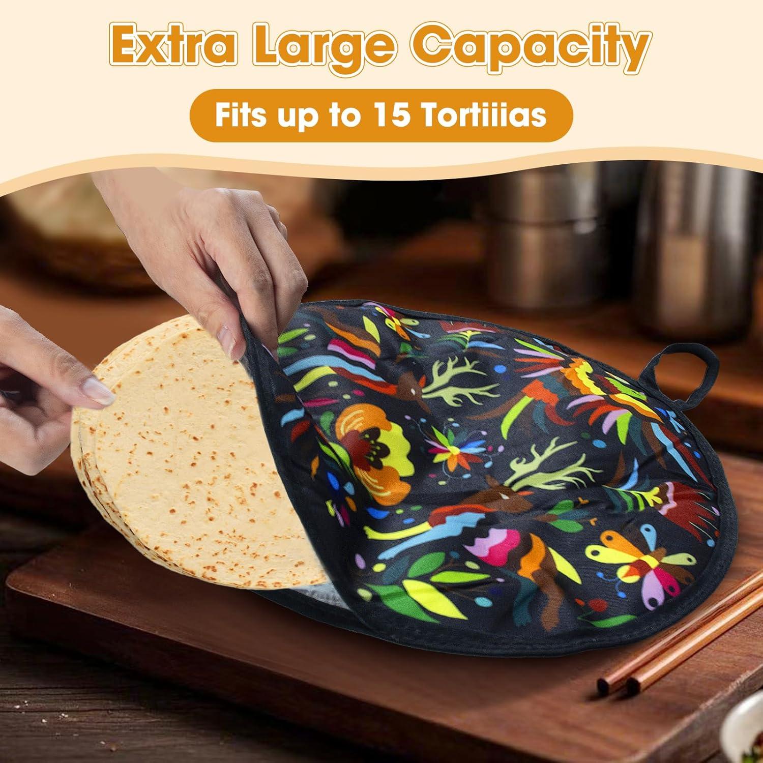 Calentador de Tortillas 30 cm AKAYOK Bolsa Aislada Negro