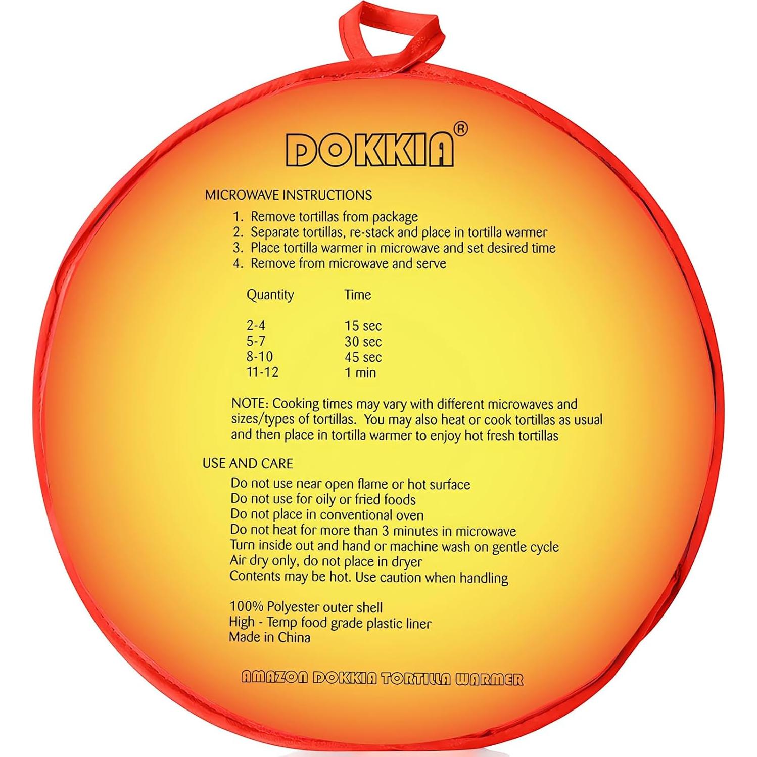 Bolsa Calentadora de Tortillas 30 cm DANLCUPL Girasol