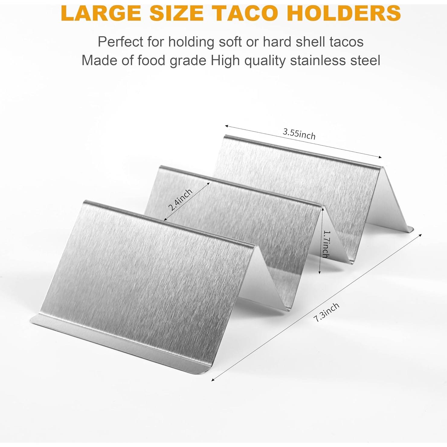 Juego de Soportes para Tacos Ugagaf de Acero Inoxidable