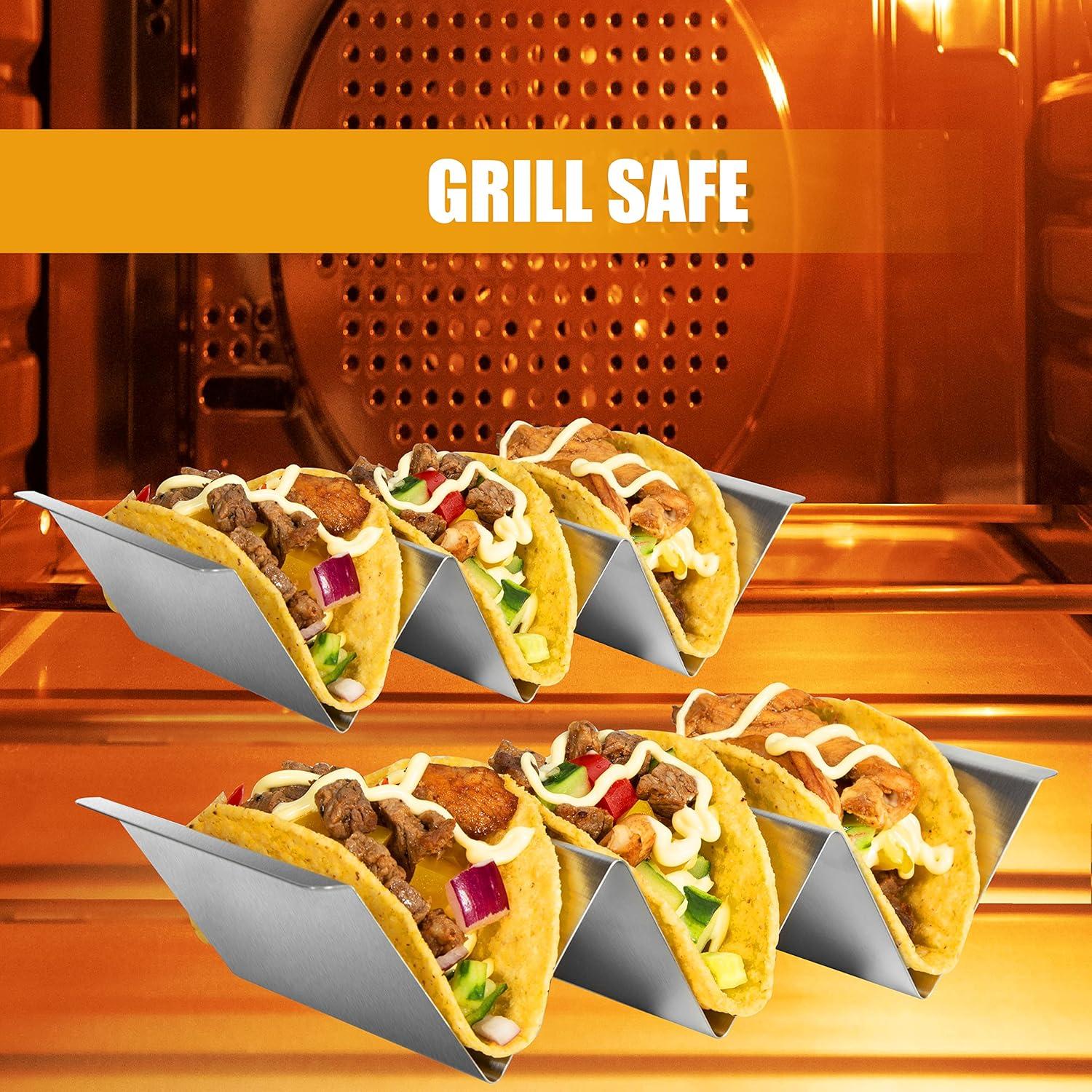 Juego de Soportes para Tacos Ugagaf de Acero Inoxidable