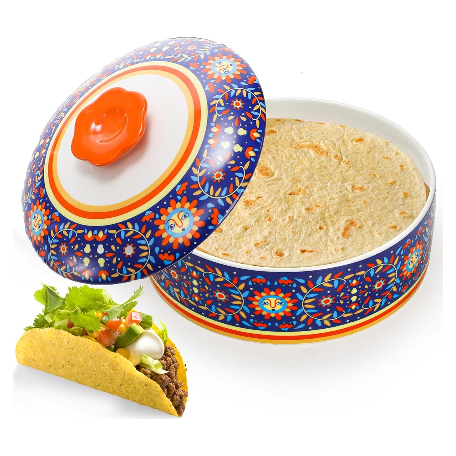 Calentador de Tortillas Cerámica WRINGKIT 28.1 cm Apto Microondas