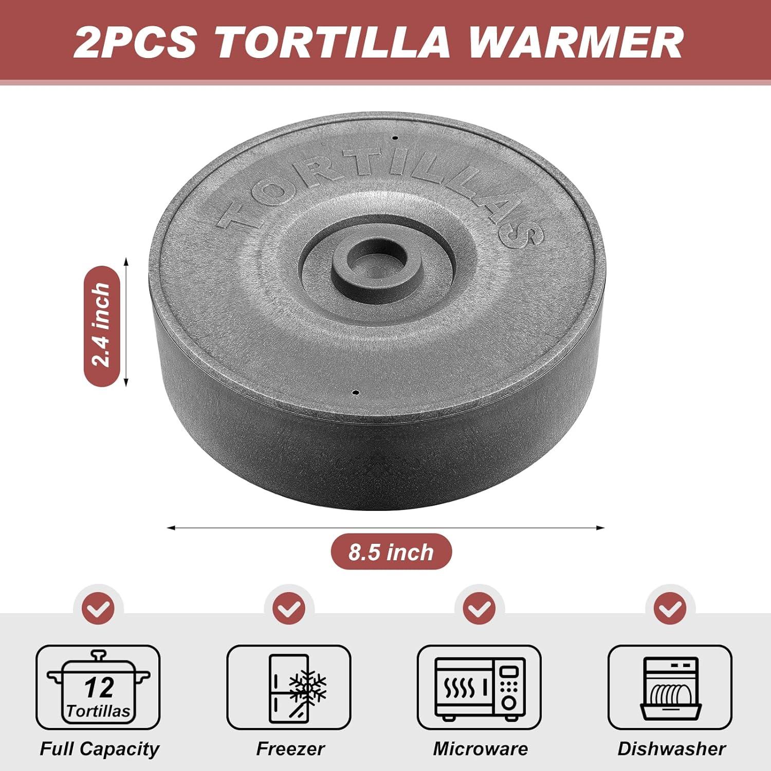 Calentador de Tortillas Sabary 2 Pcs 21.5 x 6 cm Plástico