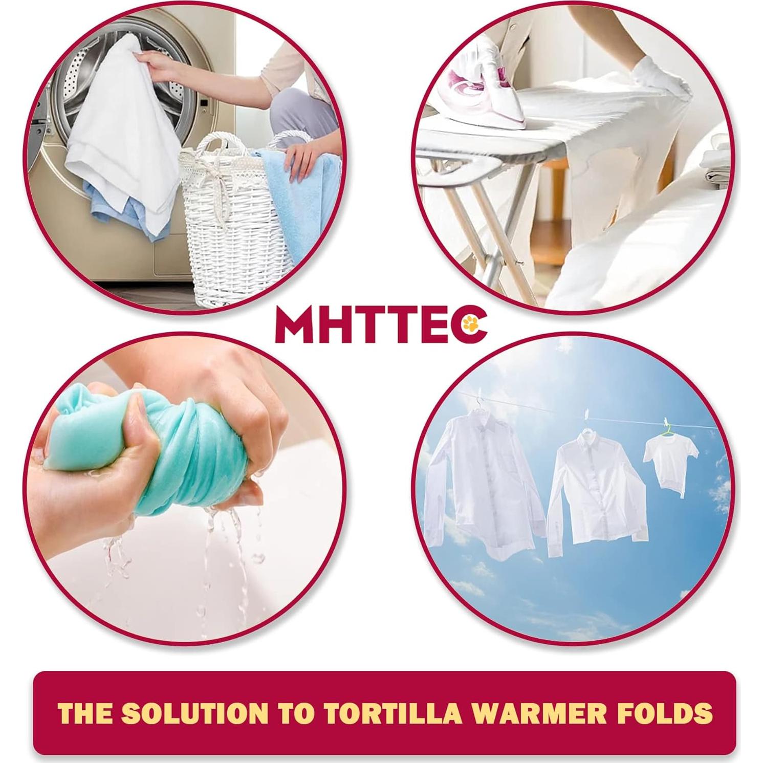 Bolsa Calentadora de Tortillas MHTTEC 30 cm Azul2 Microondas