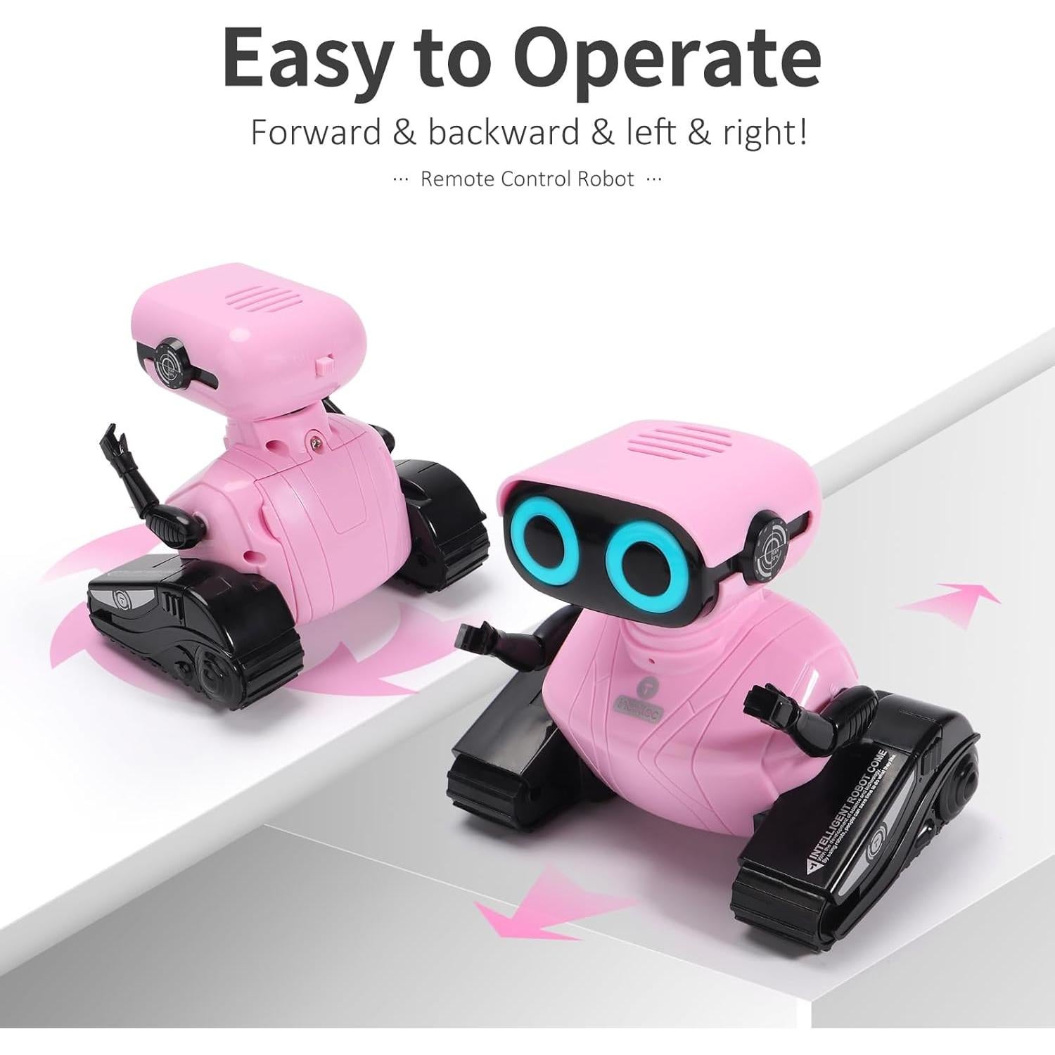 Robot Control Remoto GILOBABY NH-018 Rosa con LED y Música