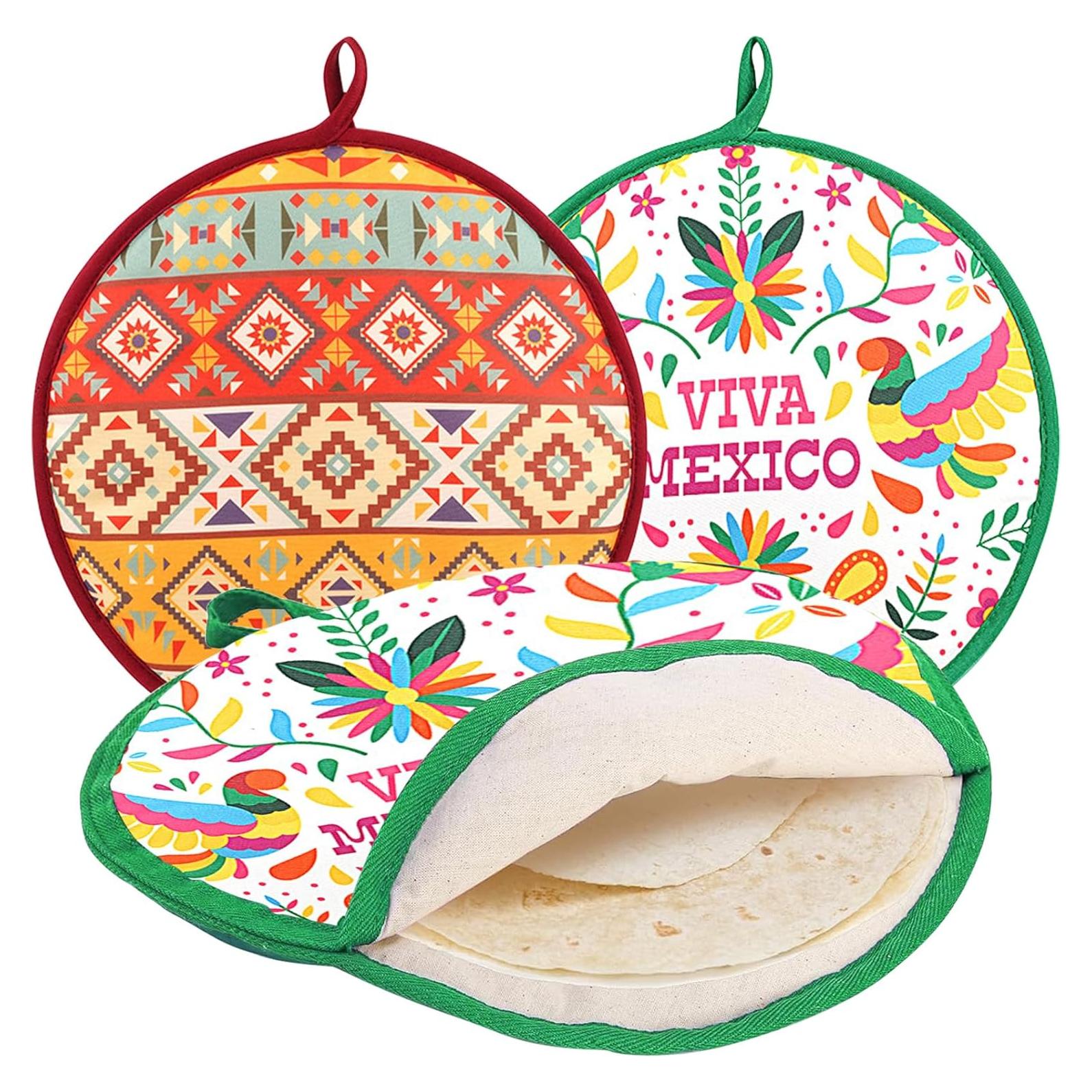Calentador de Tortillas DKALIO 30.48 cm 2 Piezas Algodón