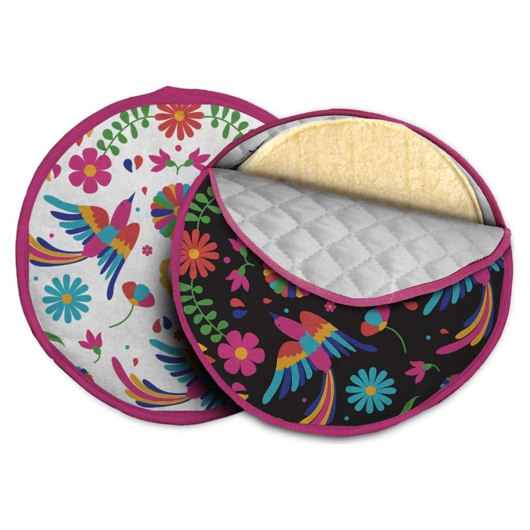 Paquete de 2 Calentadores de Tortillas Algodón MOMAJI 11"