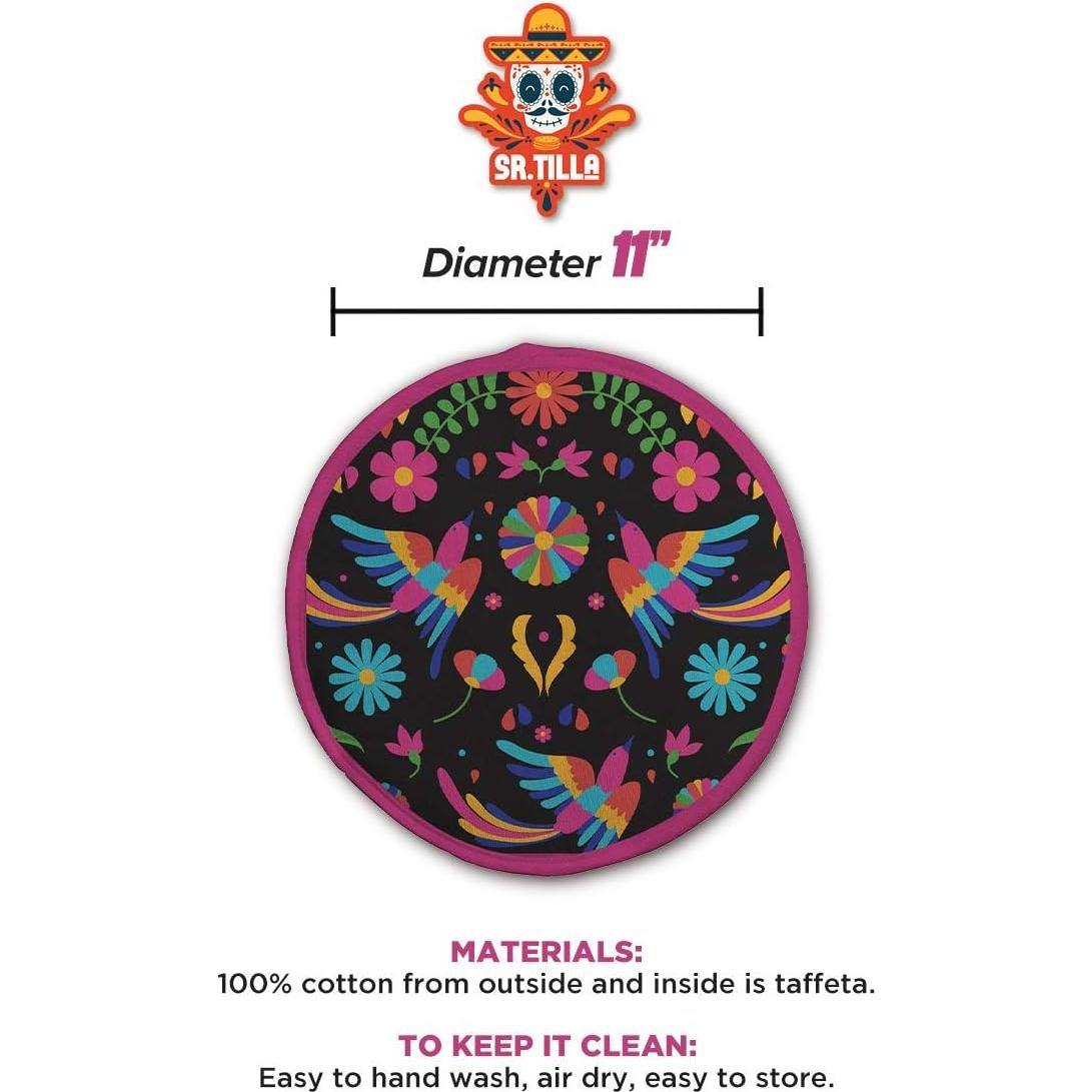 Paquete de 2 Calentadores de Tortillas Algodón MOMAJI 11"