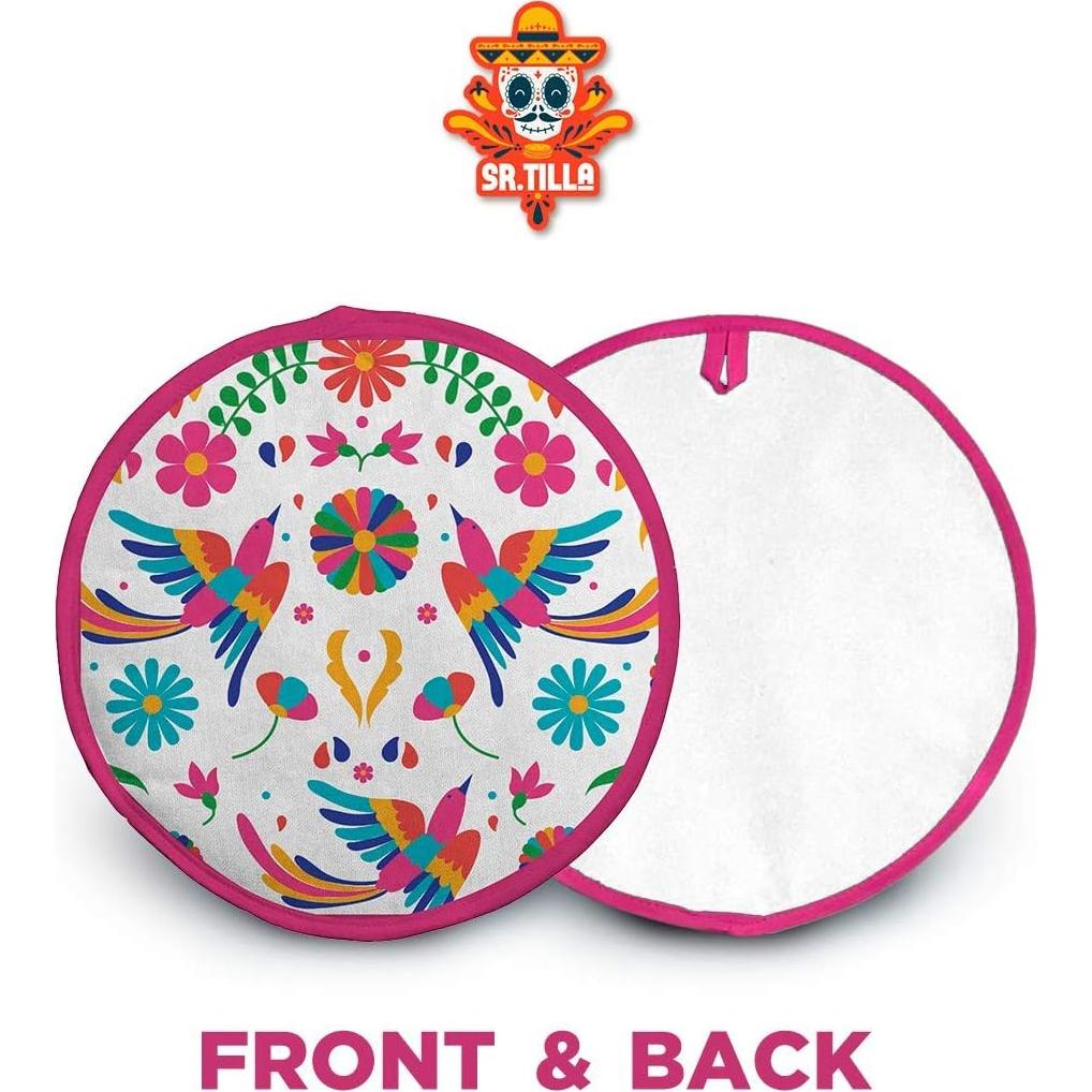 Paquete de 2 Calentadores de Tortillas Algodón MOMAJI 11"