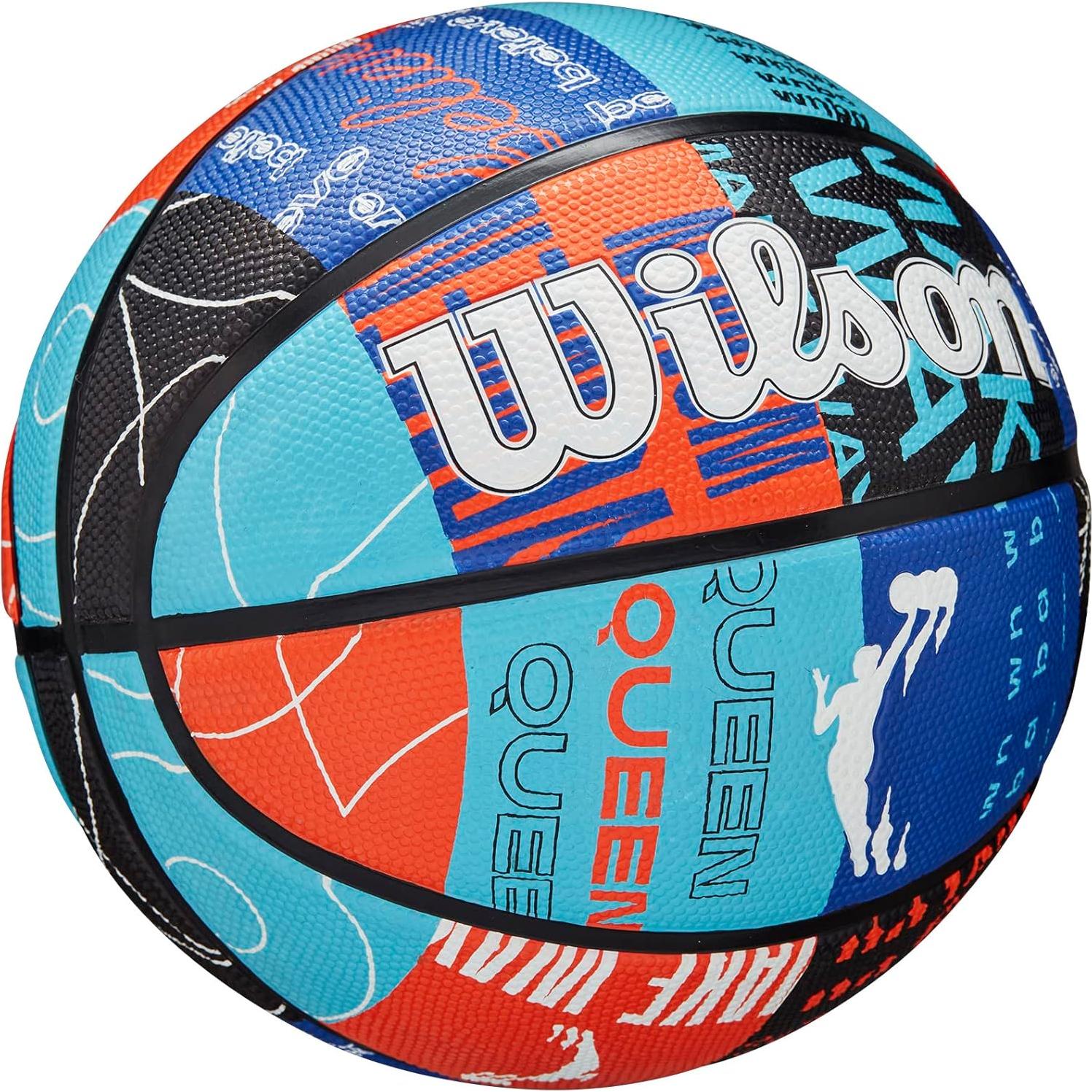 Balón de Baloncesto Wilson WNBA Heir - Tamaño 6 - Azul/Naranja