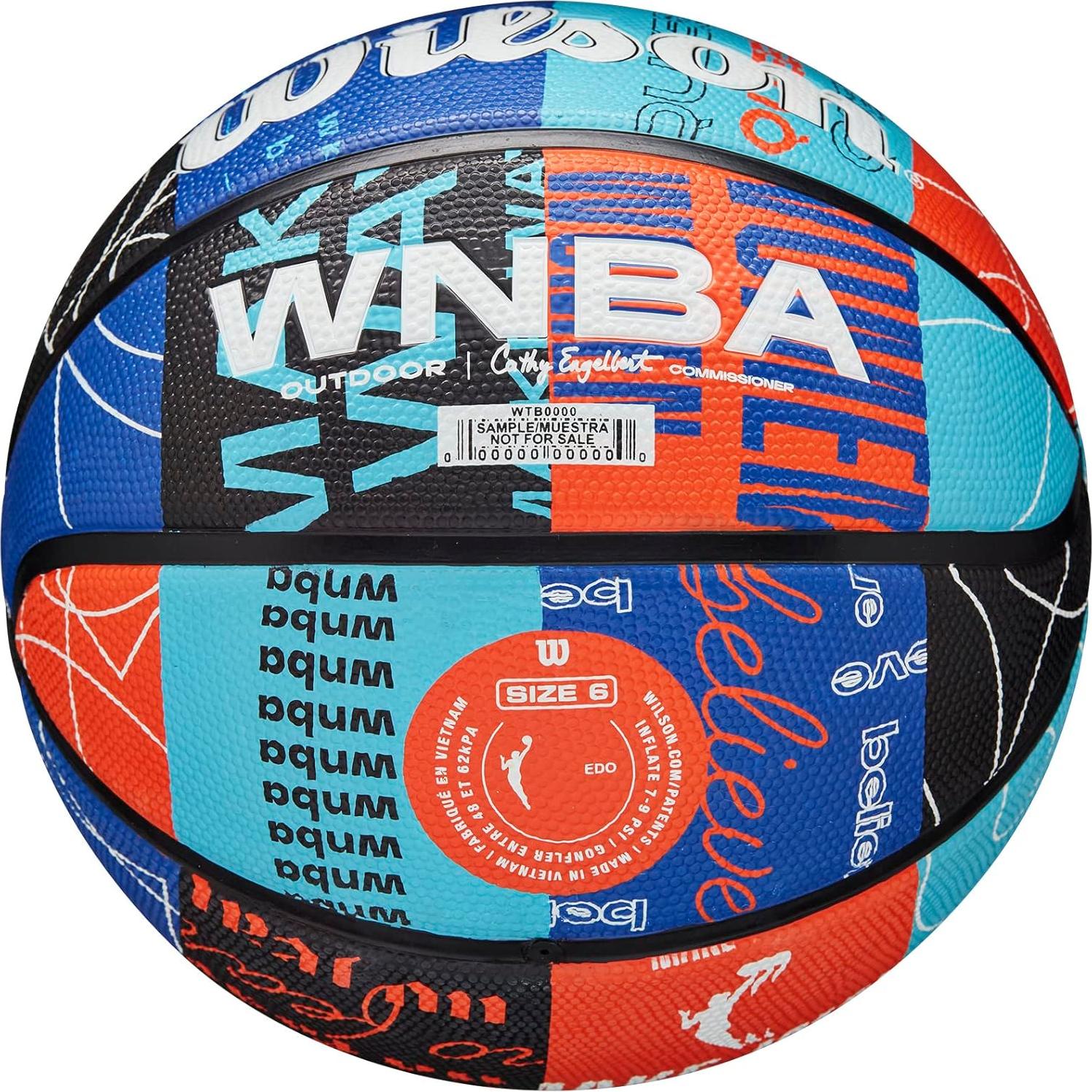Balón de Baloncesto Wilson WNBA Heir - Tamaño 6 - Azul/Naranja