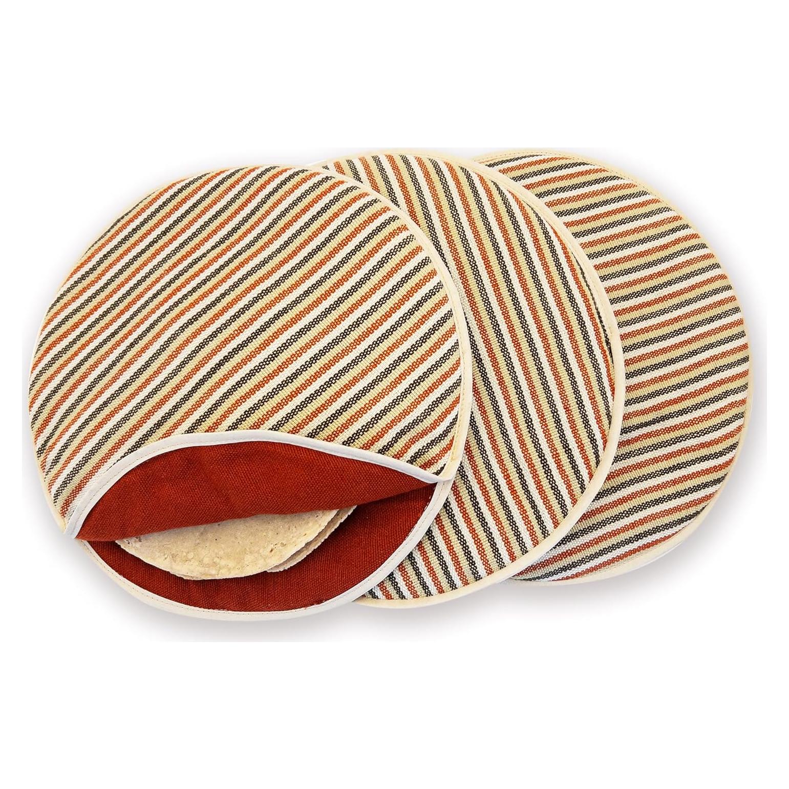 Juego de Calentador de Tortillas Axcento 12" 3 Piezas Aislante
