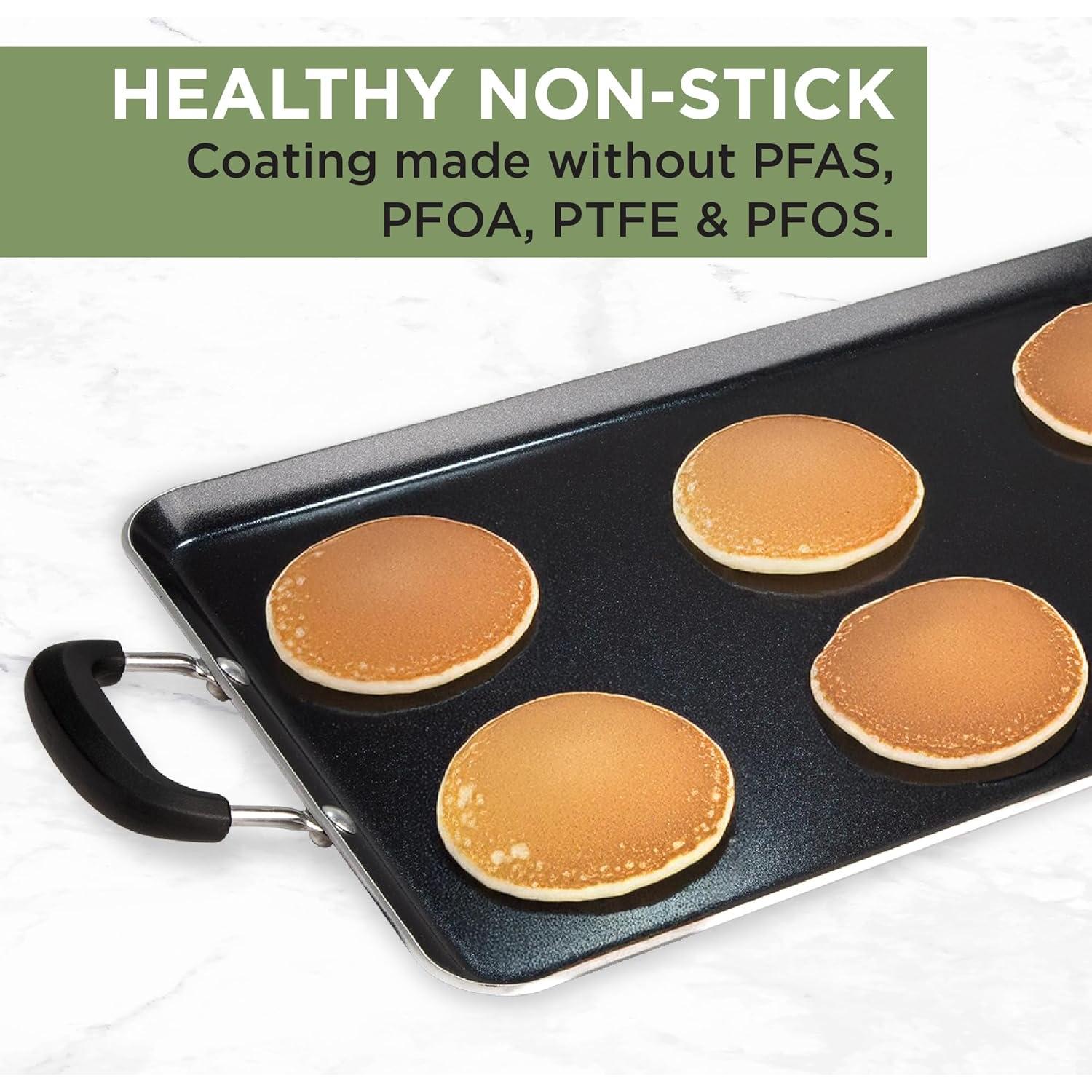 Sartén Doble Antiadherente Ecolution 61x30 cm para 2 Quemadores