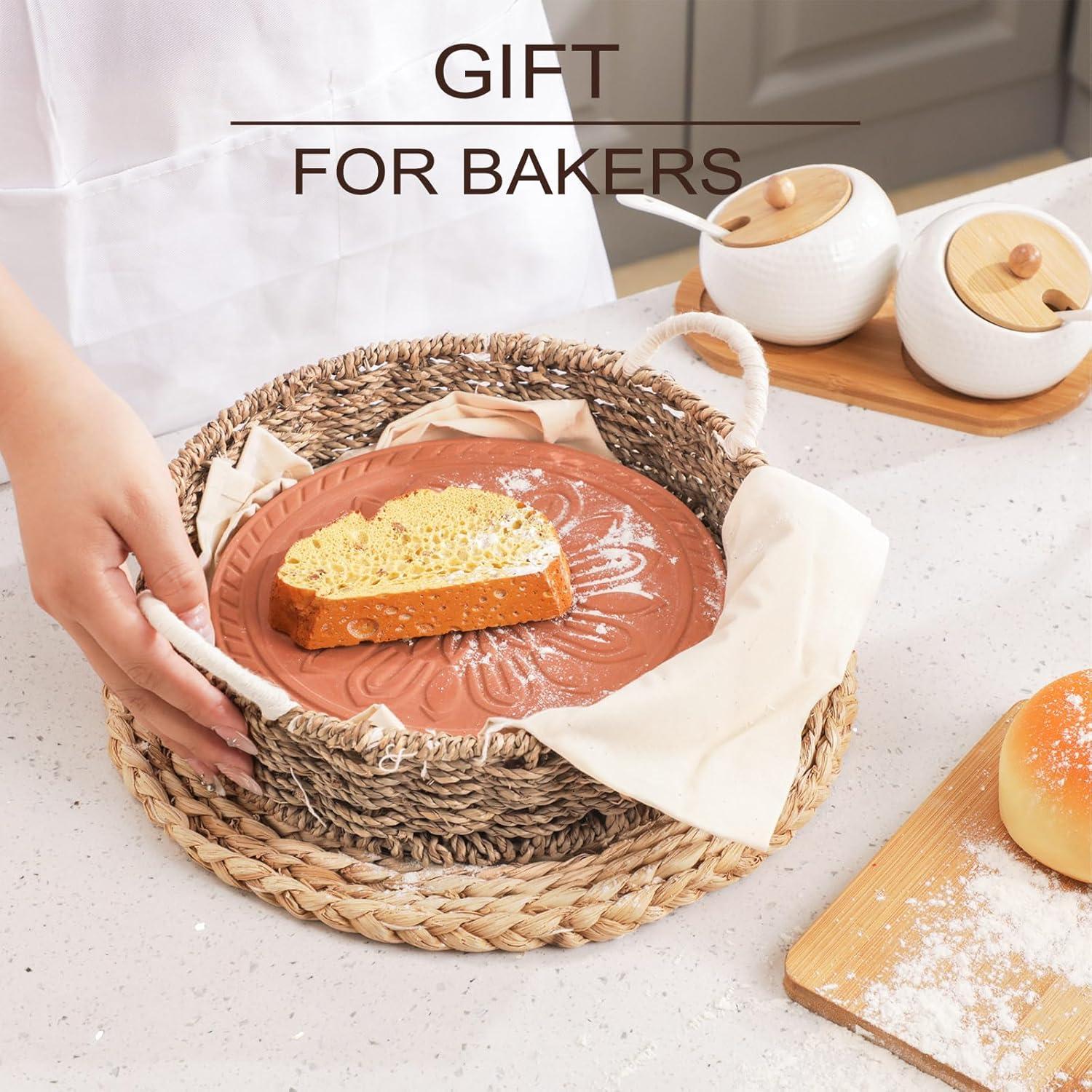 Cesta de Pan Tejida a Mano Teenyyou 24 cm con Calentador de Tortilla