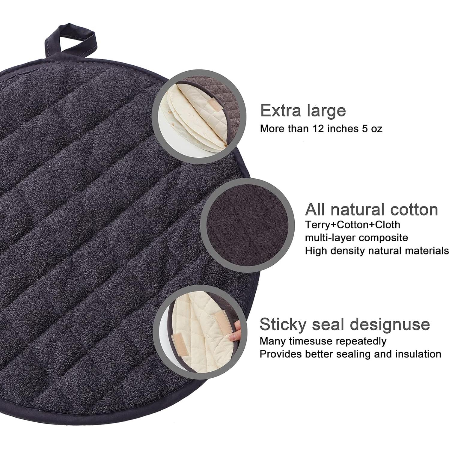 Calentador de Tortillas Lifaith 30.48 cm Paquete de 2 Gris Oscuro