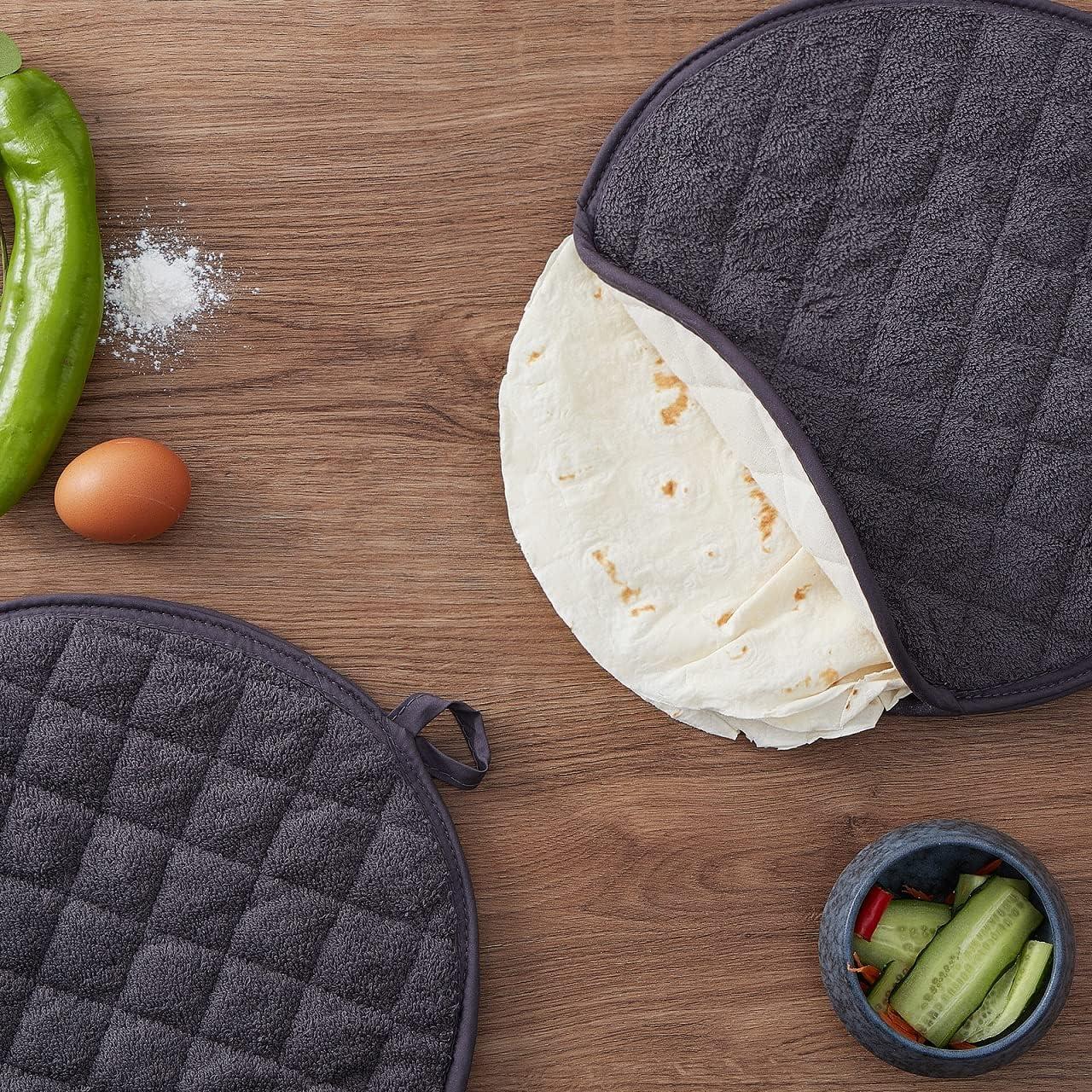 Calentador de Tortillas Lifaith 30.48 cm Paquete de 2 Gris Oscuro