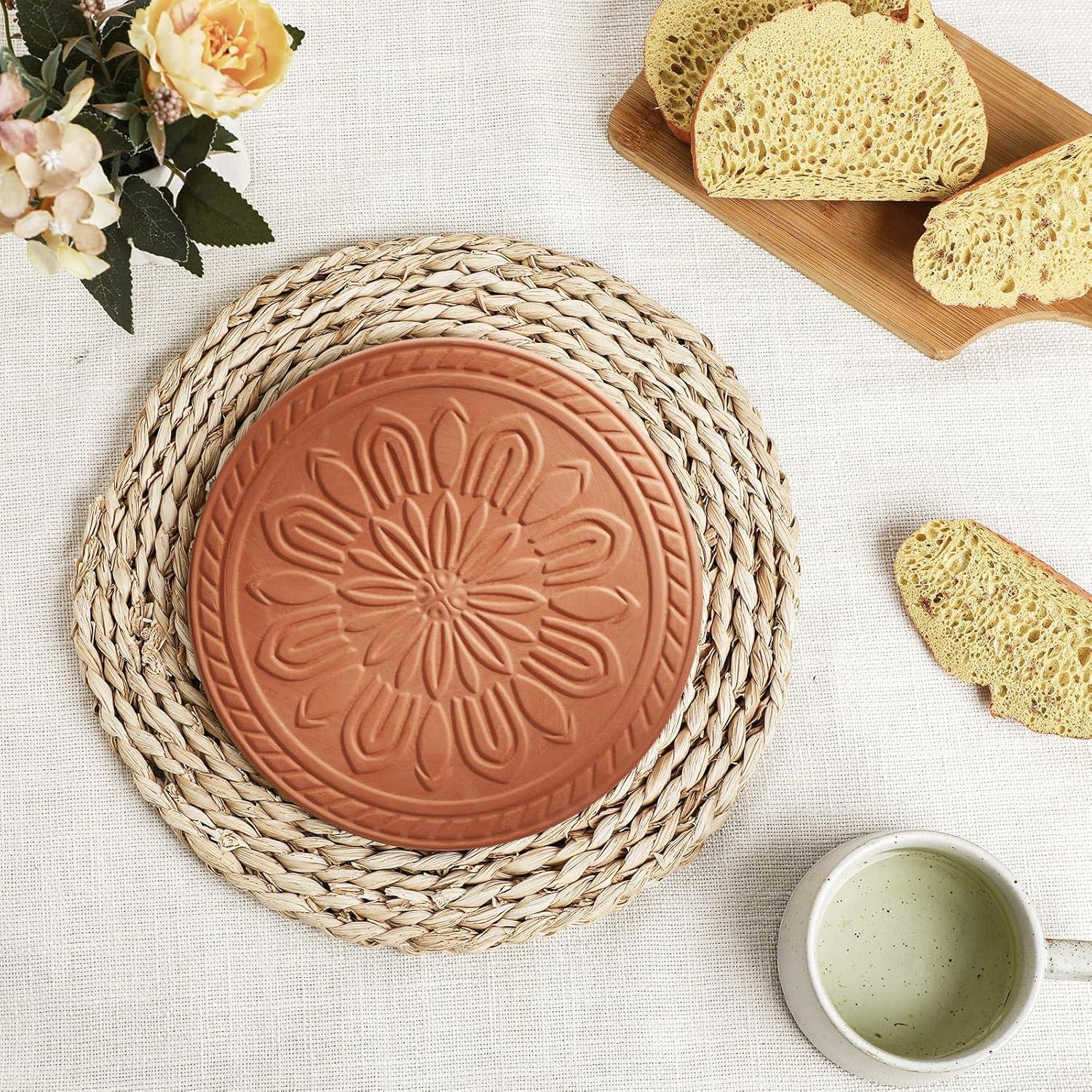 Piedra Calentadora de Pan Terracota 20.32 cm Teenyyou