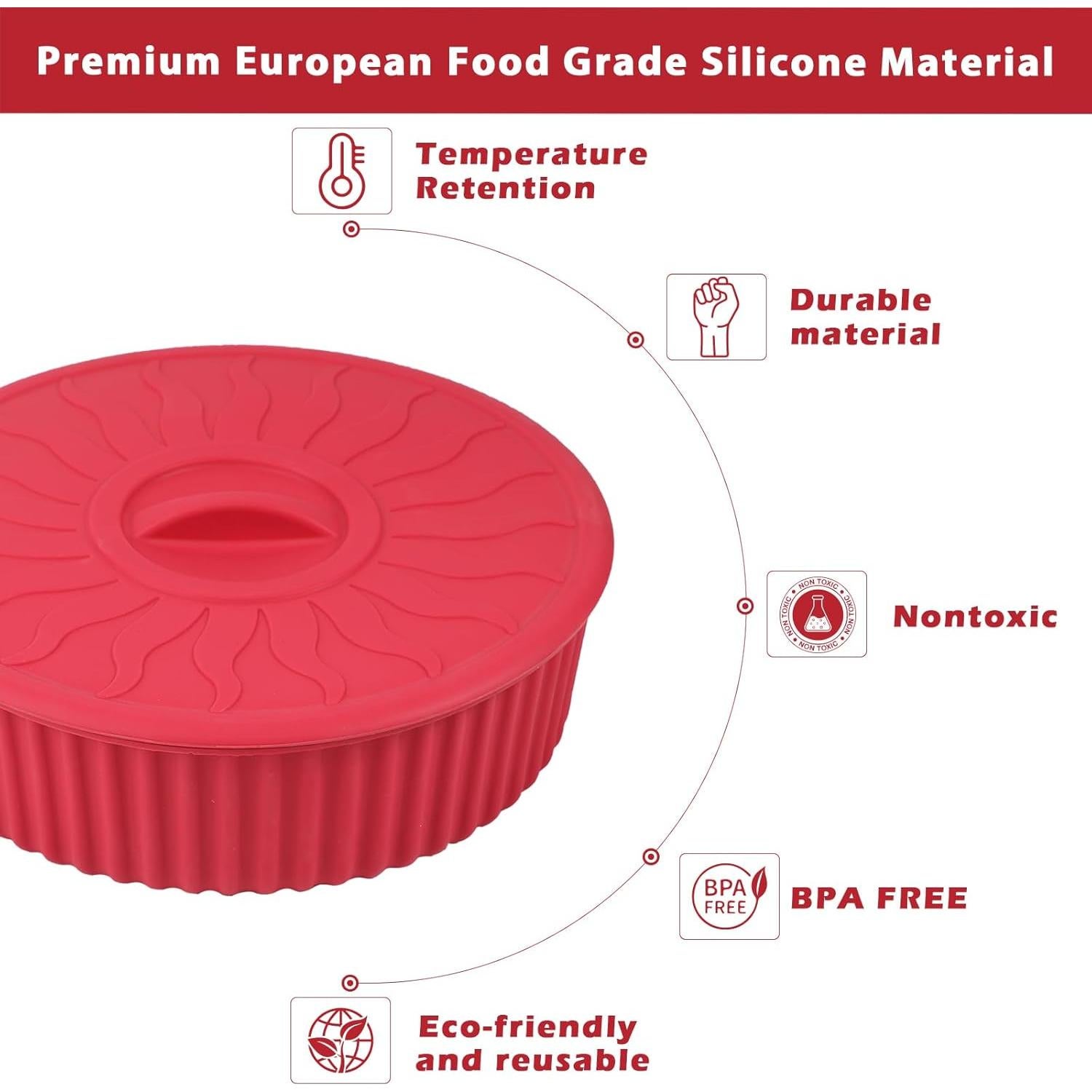 Contenedor Calentador de Tortillas Koluti 10 Pulgadas Antiadherente