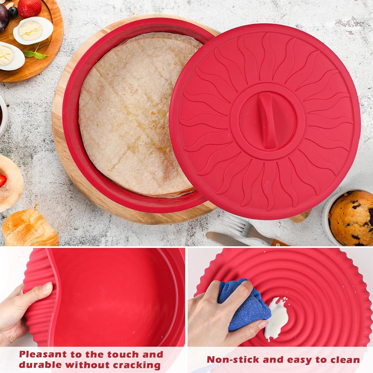 Contenedor Calentador de Tortillas Koluti 10 Pulgadas Antiadherente