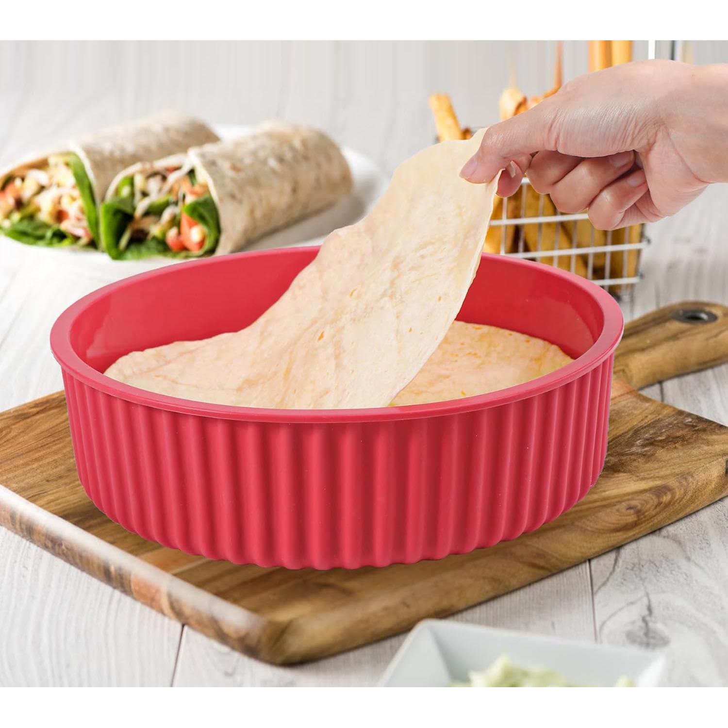 Contenedor Calentador de Tortillas Koluti 10 Pulgadas Antiadherente