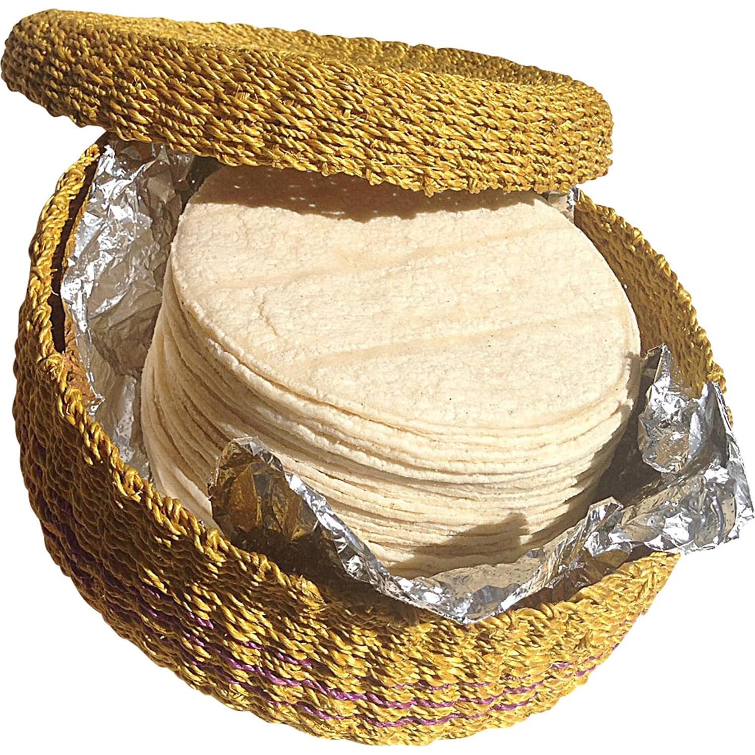 Cesta de Tortilla Amarilla Hecha a Mano Green Breeze