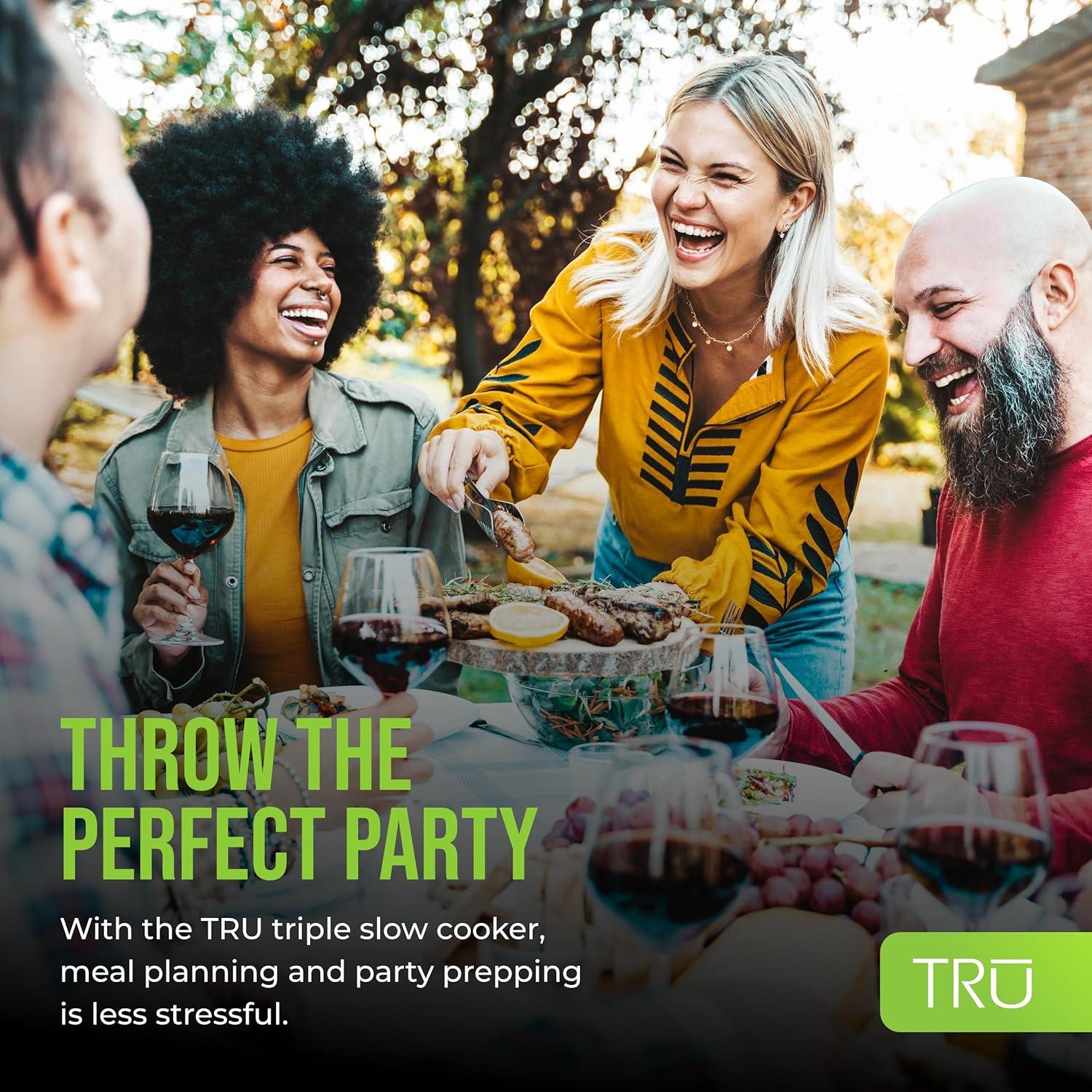 Servidor Buffet Triple TRU 3 Inserts 2.37L Control Individual