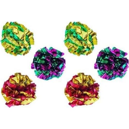 Pelotas de Juguete Arrugadas para Gatos PETFAVORITES 6 Pzas