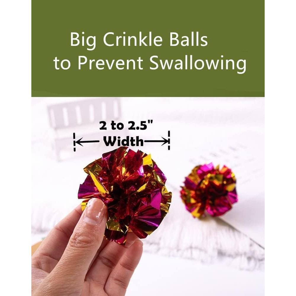 Pelotas de Juguete Arrugadas para Gatos PETFAVORITES 6 Pzas