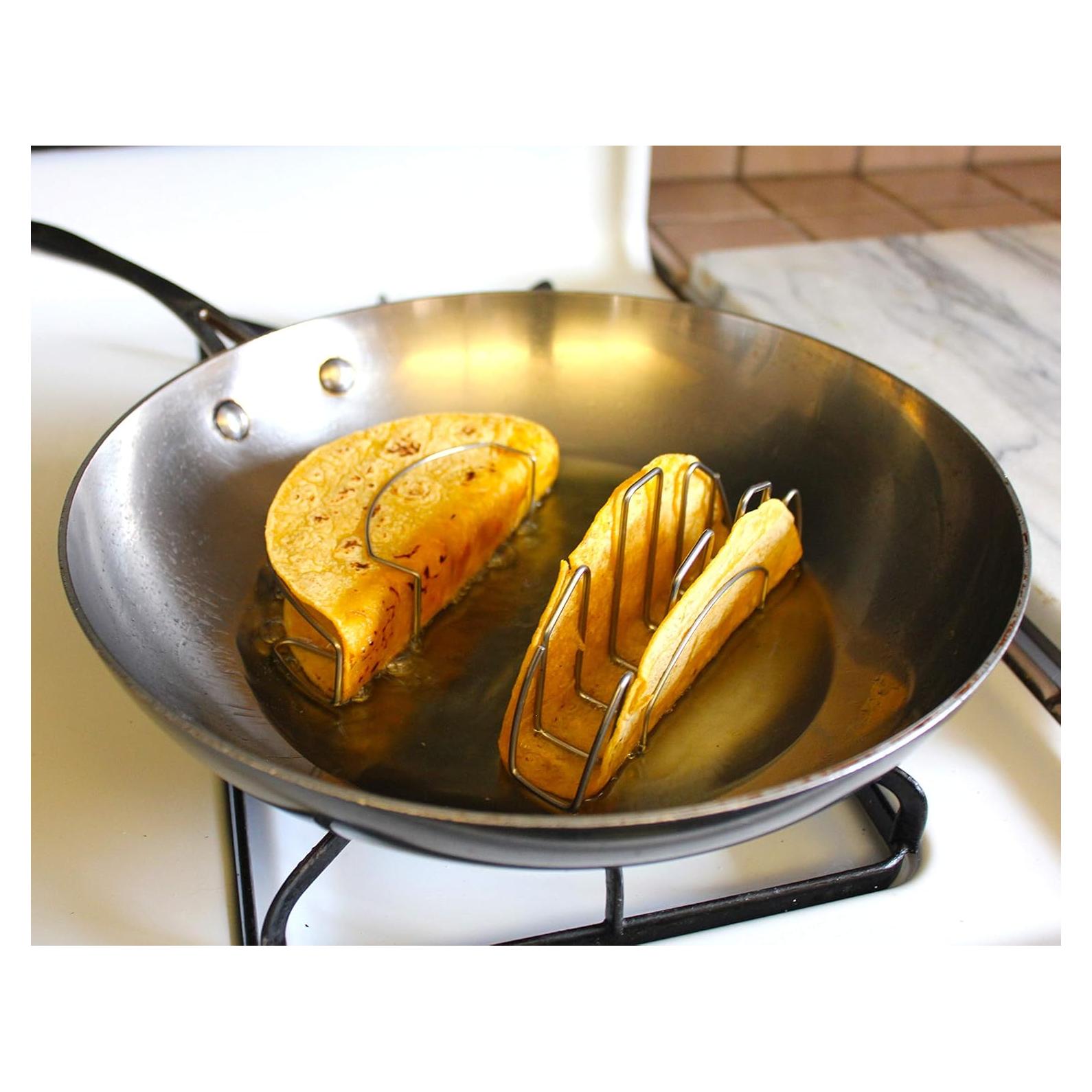 Marco para Taco Mi Taco Stand - Acero Inoxidable, 2 Piezas