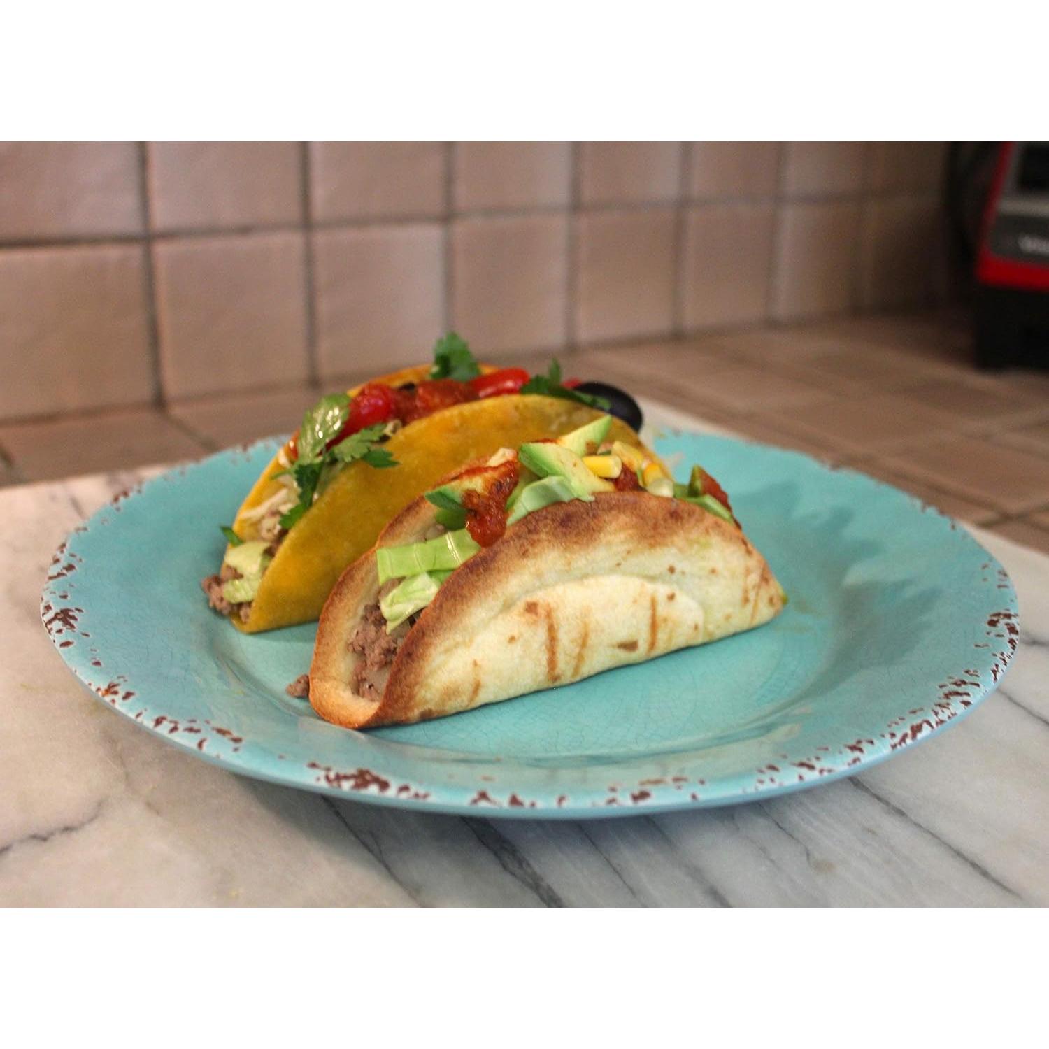 Marco para Taco Mi Taco Stand - Acero Inoxidable, 2 Piezas