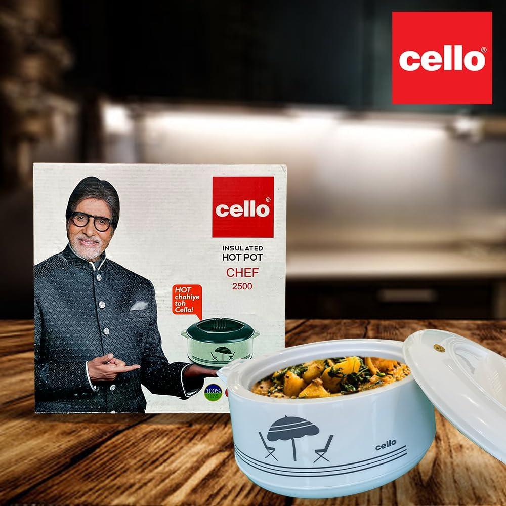 Cazuela Aislada Cello Chef 2500 Deluxe 2300 ml Acero Inoxidable