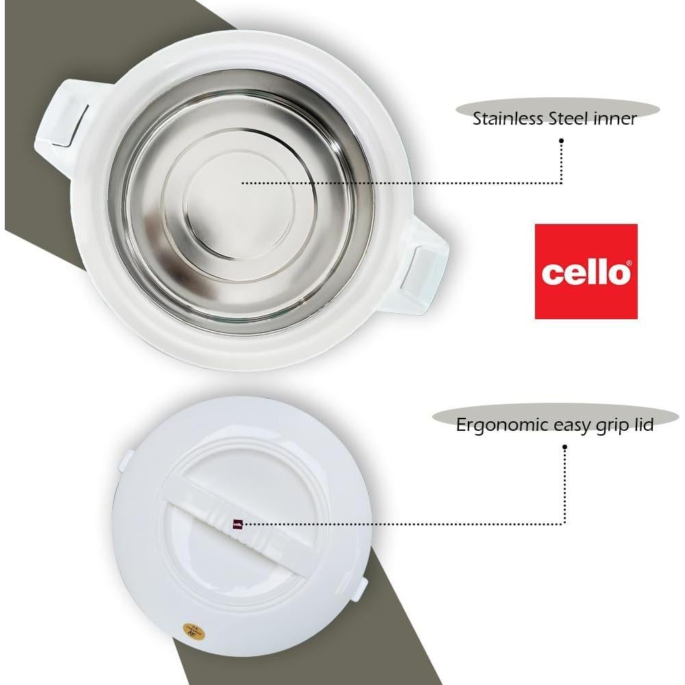Cazuela Aislada Cello Chef 2500 Deluxe 2300 ml Acero Inoxidable