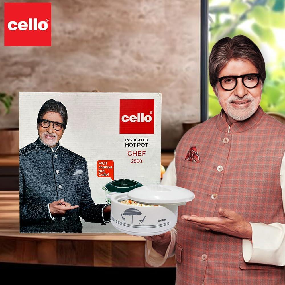 Cazuela Aislada Cello Chef 2500 Deluxe 2300 ml Acero Inoxidable