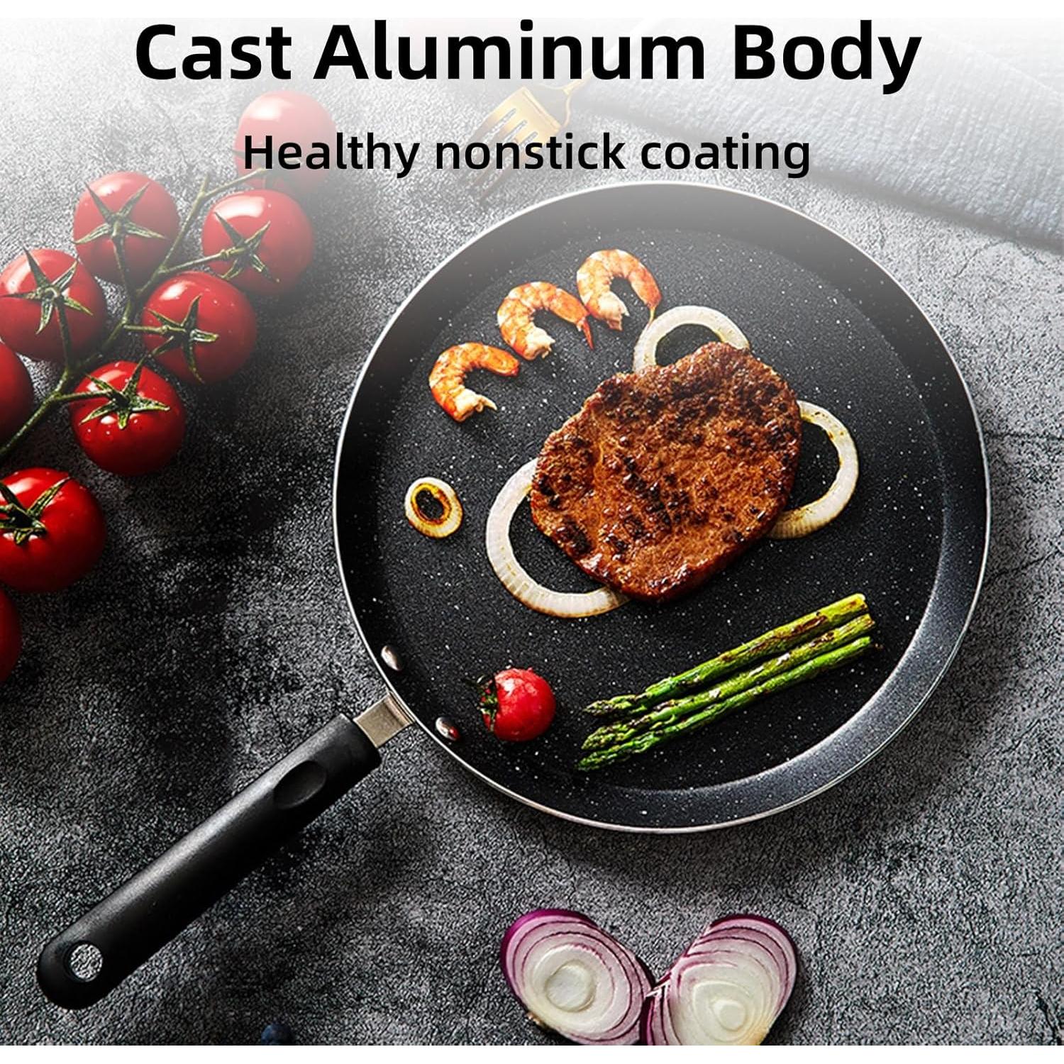 Sartén para Crepes WRINGKIT 25.4 cm Antiadherente con Mango Frío