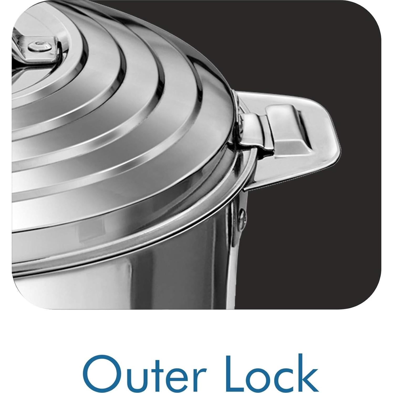 Cacerola Milton Galaxia 1500 Acero Inoxidable 2090 ml