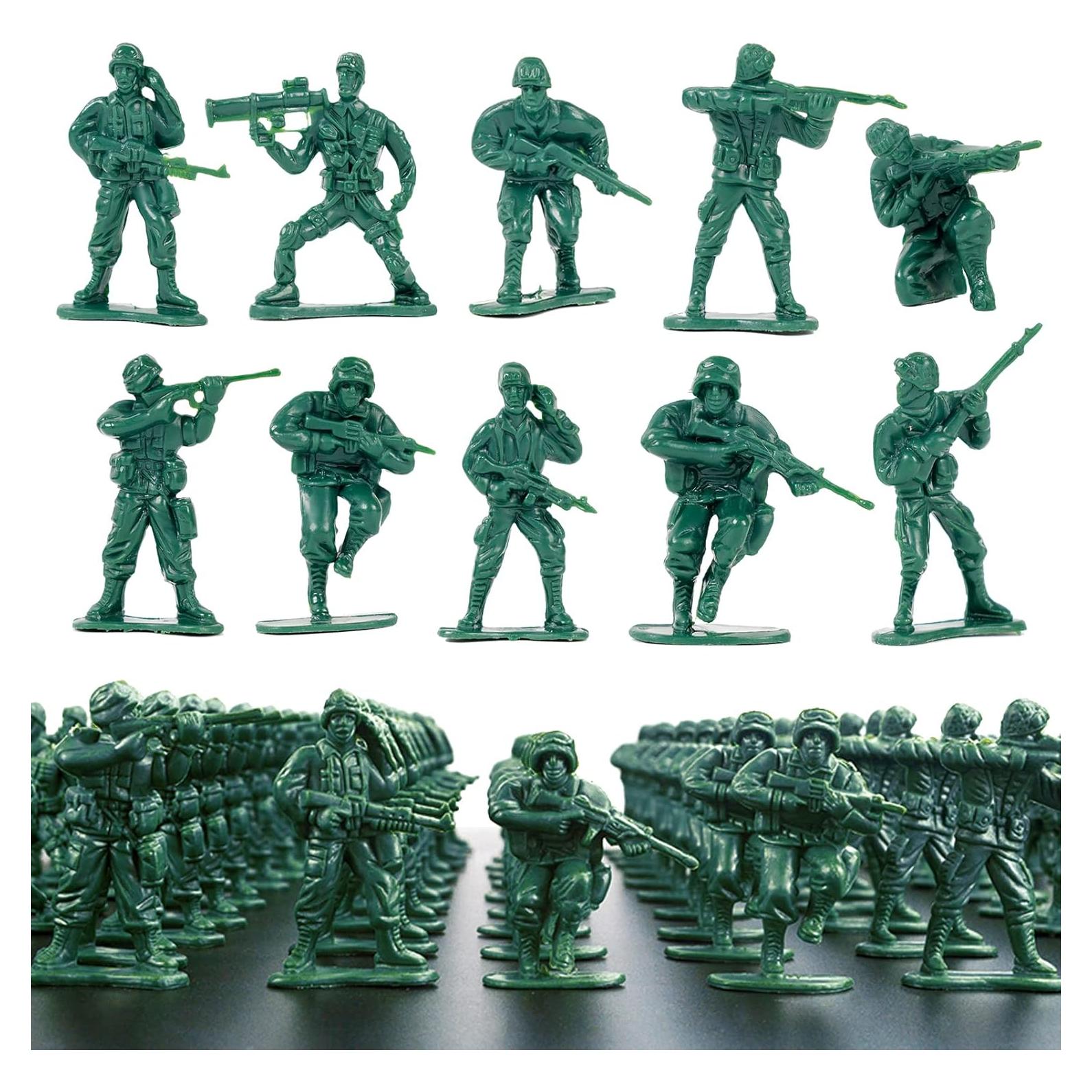 Figuras de Acción Soldados de Plástico Wankko 100 Unidades Verde