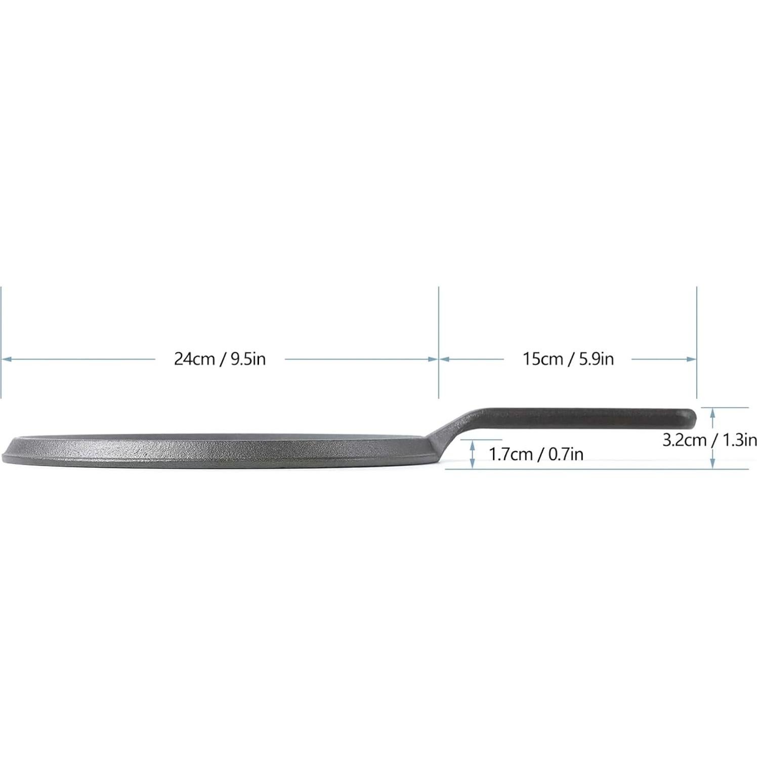 Sartén Redonda de Hierro Fundido HAWOK 24.1 cm Pre-sazonada