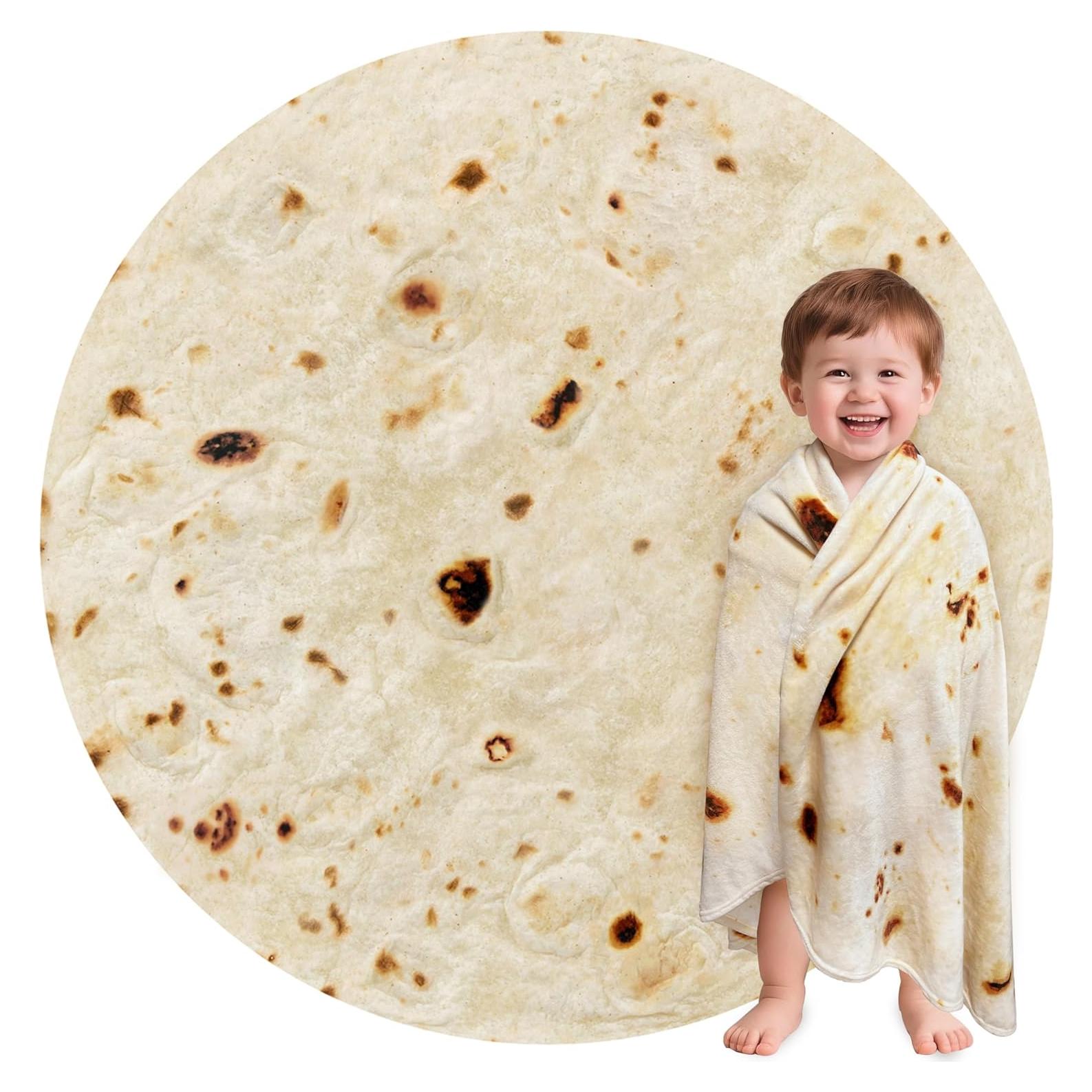 Manta Envoltura de Tortilla Jorbest Beige 119 cm Doble Cara