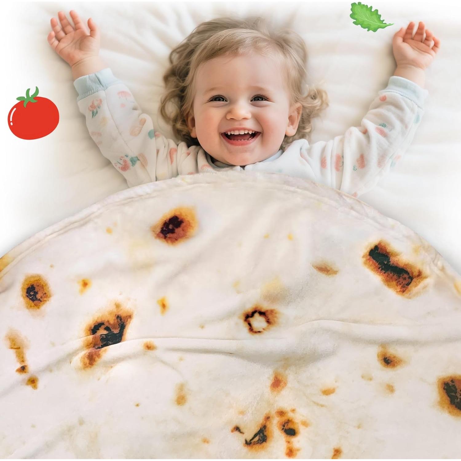 Manta Envoltura de Tortilla Jorbest Beige 119 cm Doble Cara