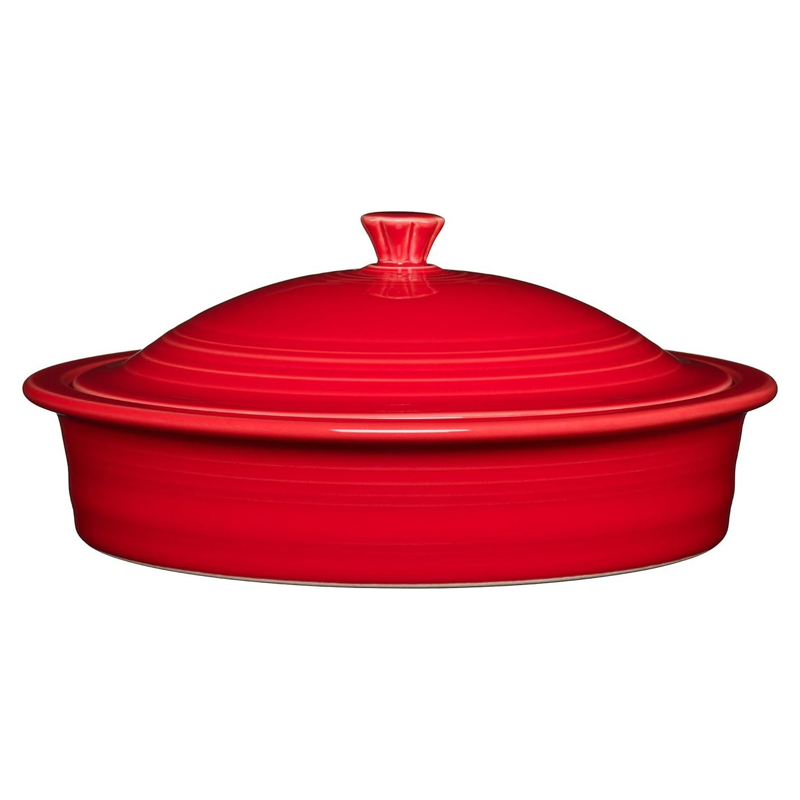 Cacerola Cubierta Fiesta® Escarlata 1.33L - Porcelana Americana