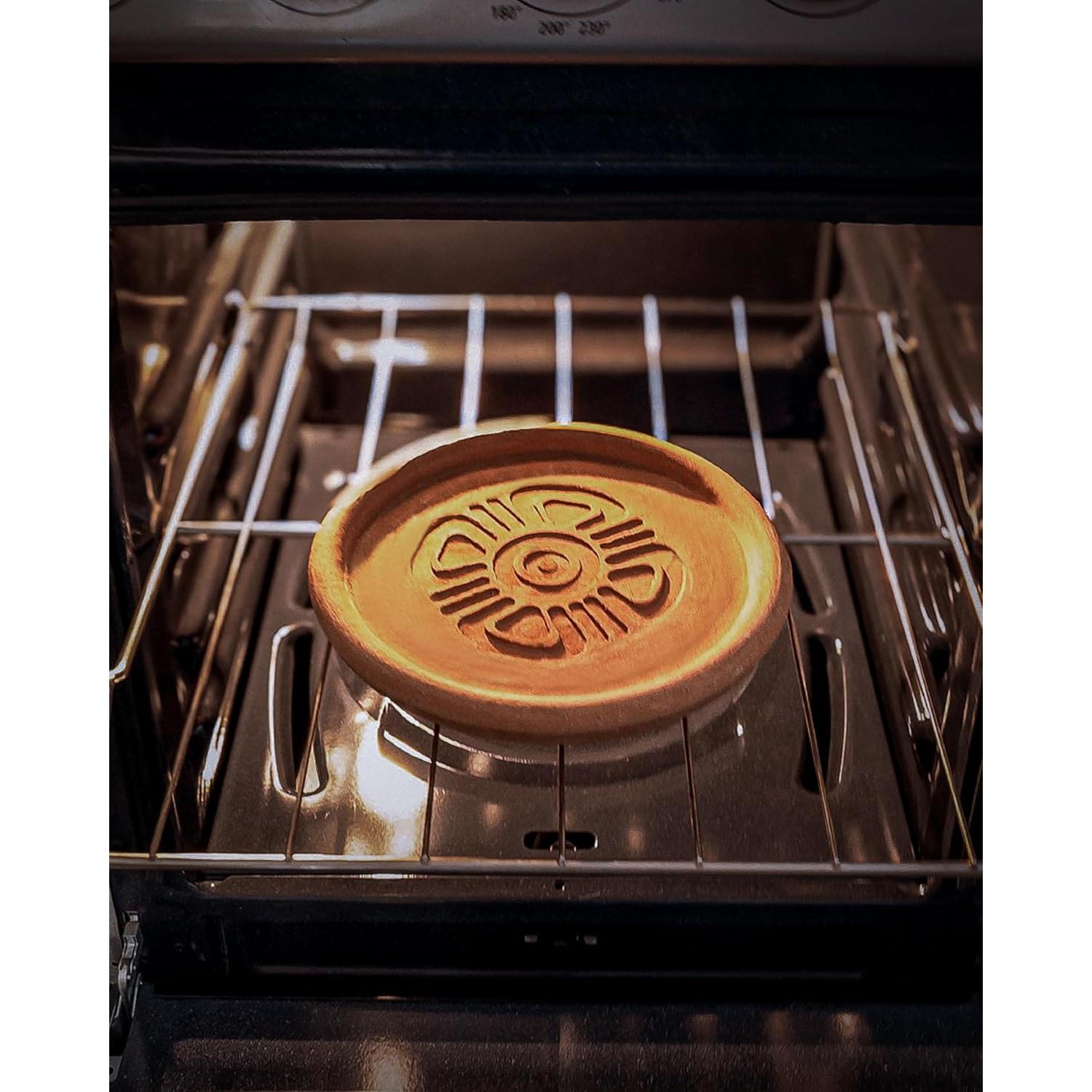 Juego Calentador de Tortillas Axcento 10" Fibra Natural Azul