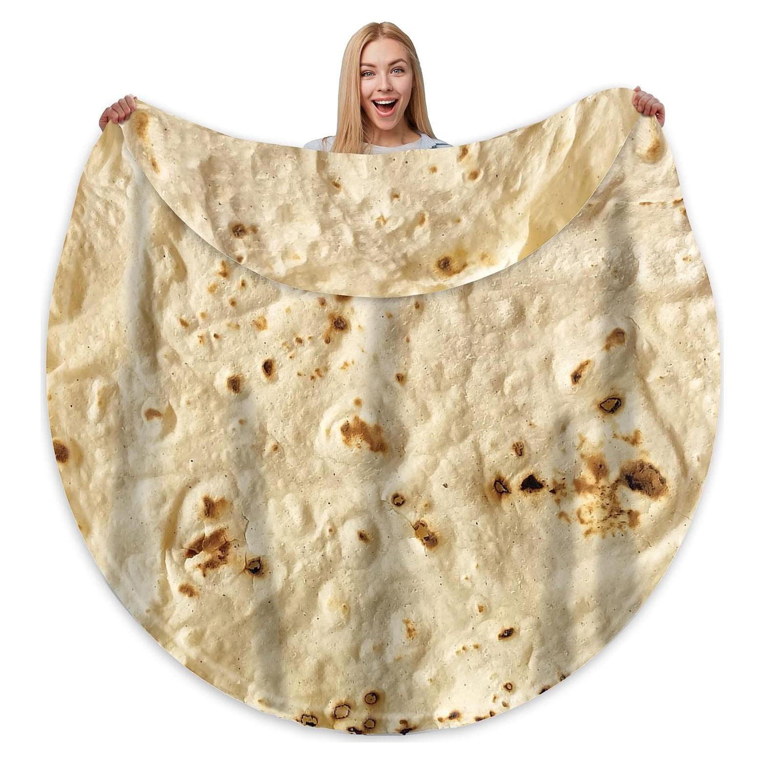 Manta Tortilla Bcareself 60" Amarillo Doble Cara Suave 300 GSM