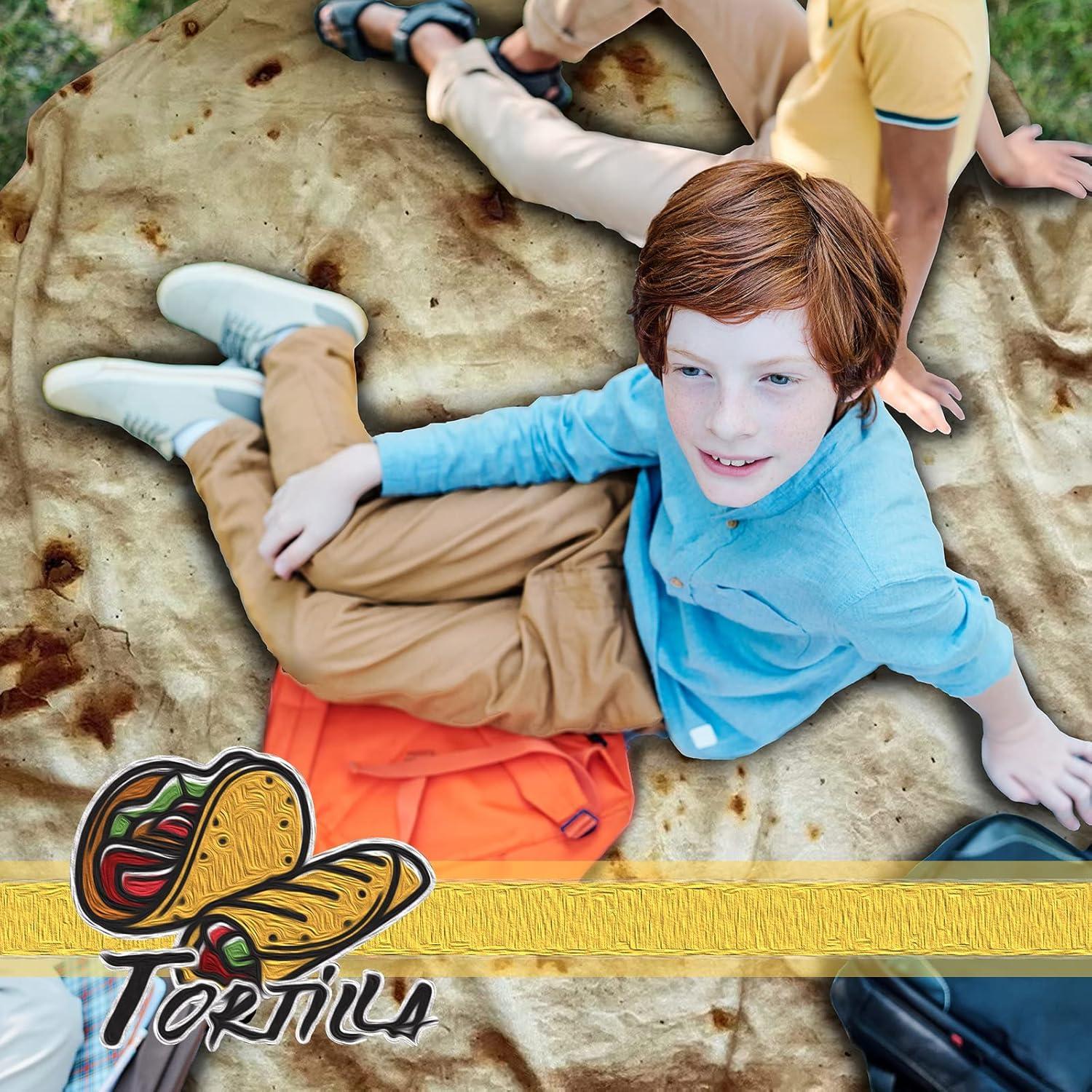 Manta Tortilla Bcareself 60" Amarillo Doble Cara Suave 300 GSM