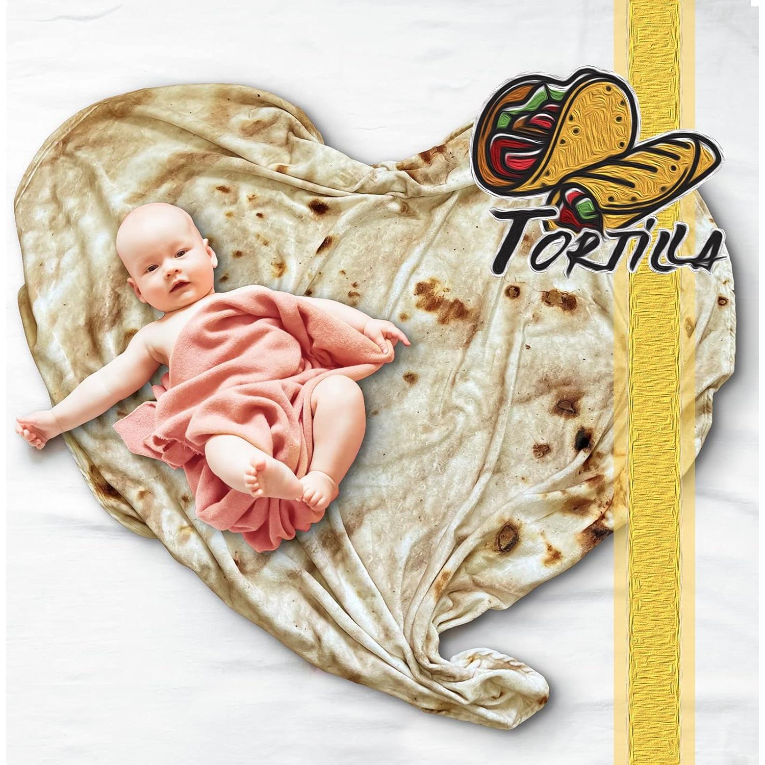 Manta Tortilla Bcareself 60" Amarillo Doble Cara Suave 300 GSM