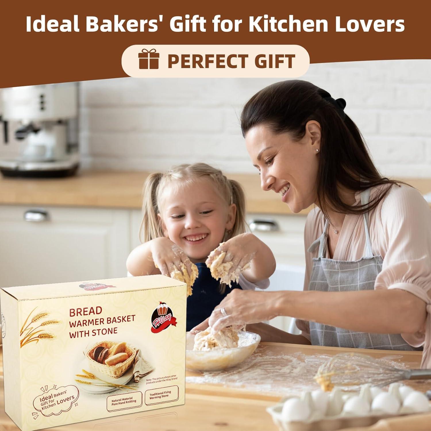 Canasta Calentadora de Pan Hliay con Piedra Natural 1.48 kg