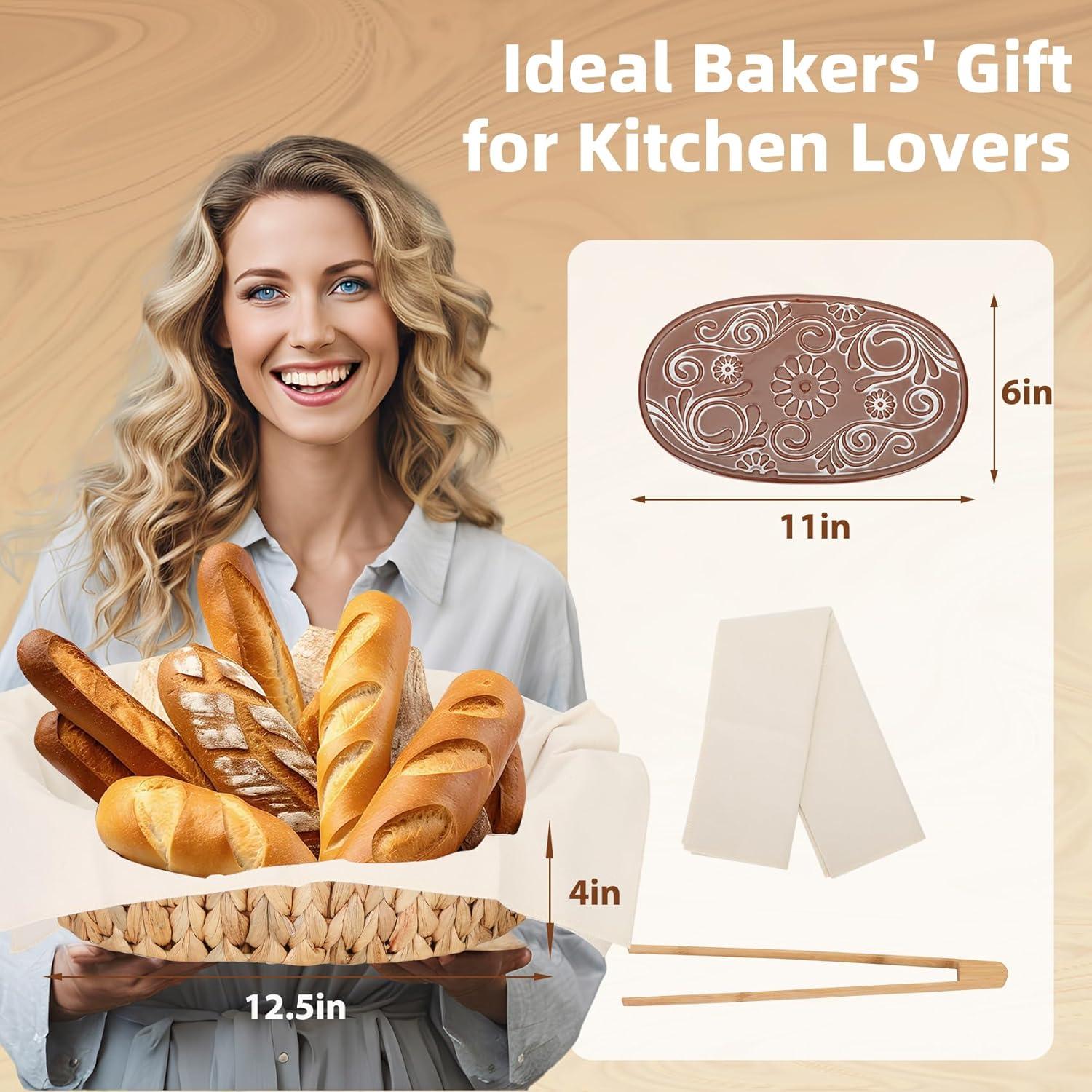 Canasta Calentadora de Pan Hliay con Piedra Natural 1.48 kg