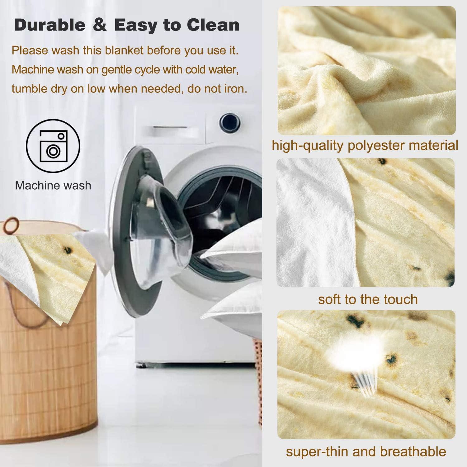 Manta Tortilla Burritos 2.0 Hommtina 160 cm Suave Franela