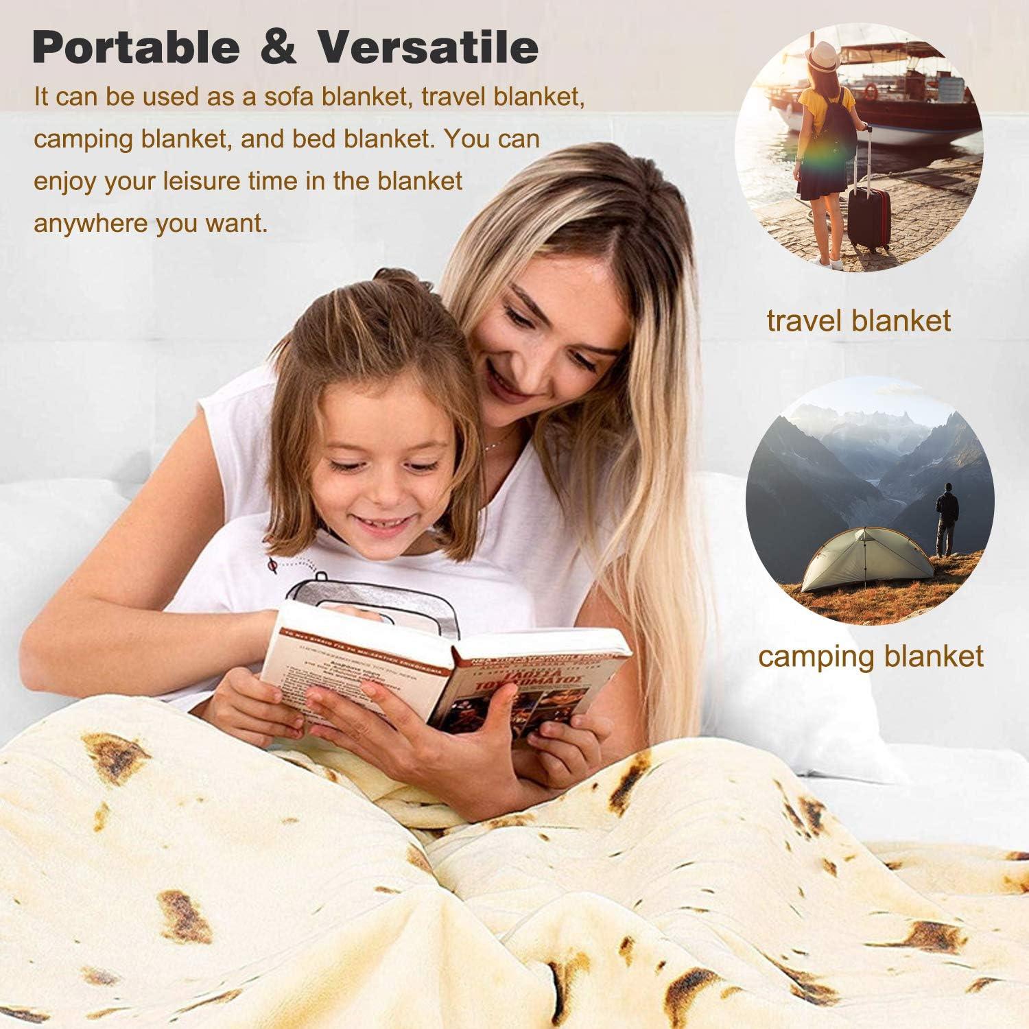 Manta Tortilla Burritos 2.0 Hommtina 160 cm Suave Franela