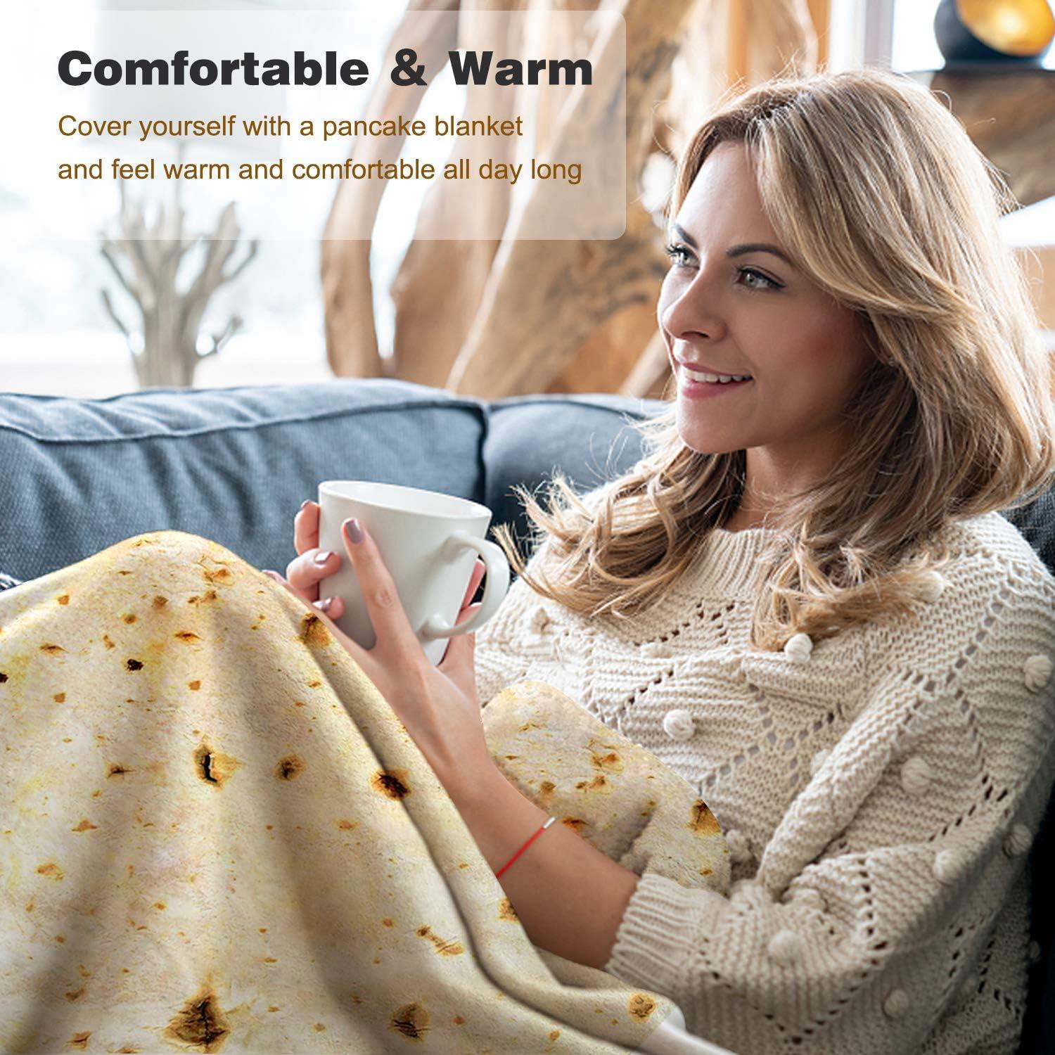 Manta Tortilla Burritos 2.0 Hommtina 160 cm Suave Franela